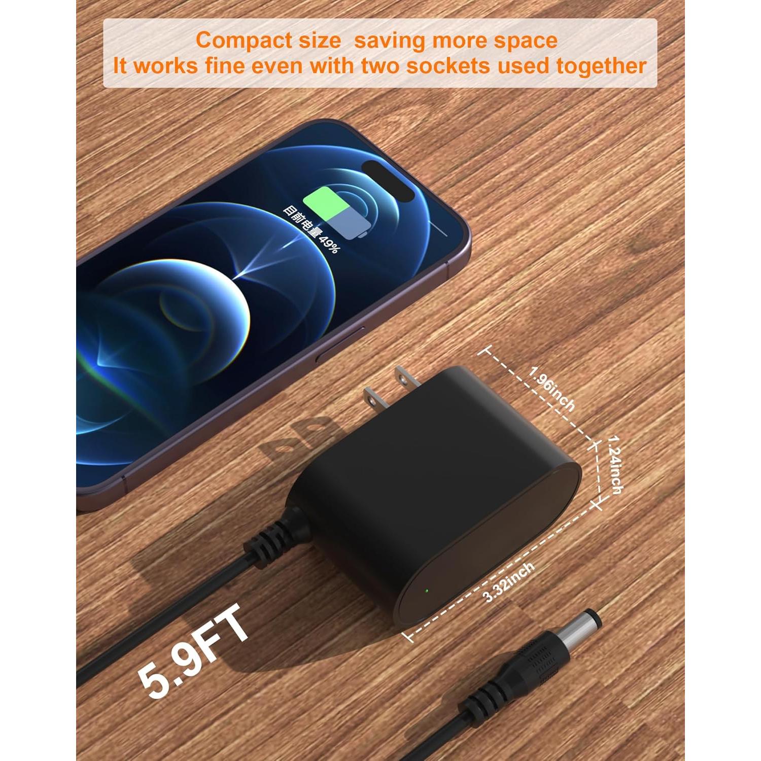 Cargador VHBW 9V para Reproductor Crosley CR8005A CR8005C