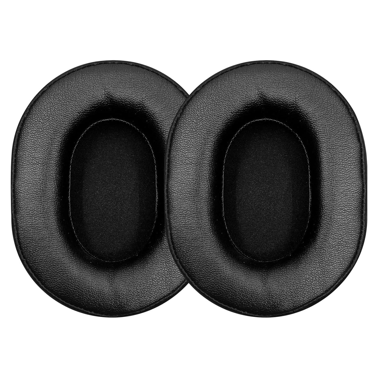 Almohadillas de Reemplazo MusiDianTang para Auriculares Audio Technica M50X M40X M30X MSR7 - Cuero Suave y Espuma de Memoria