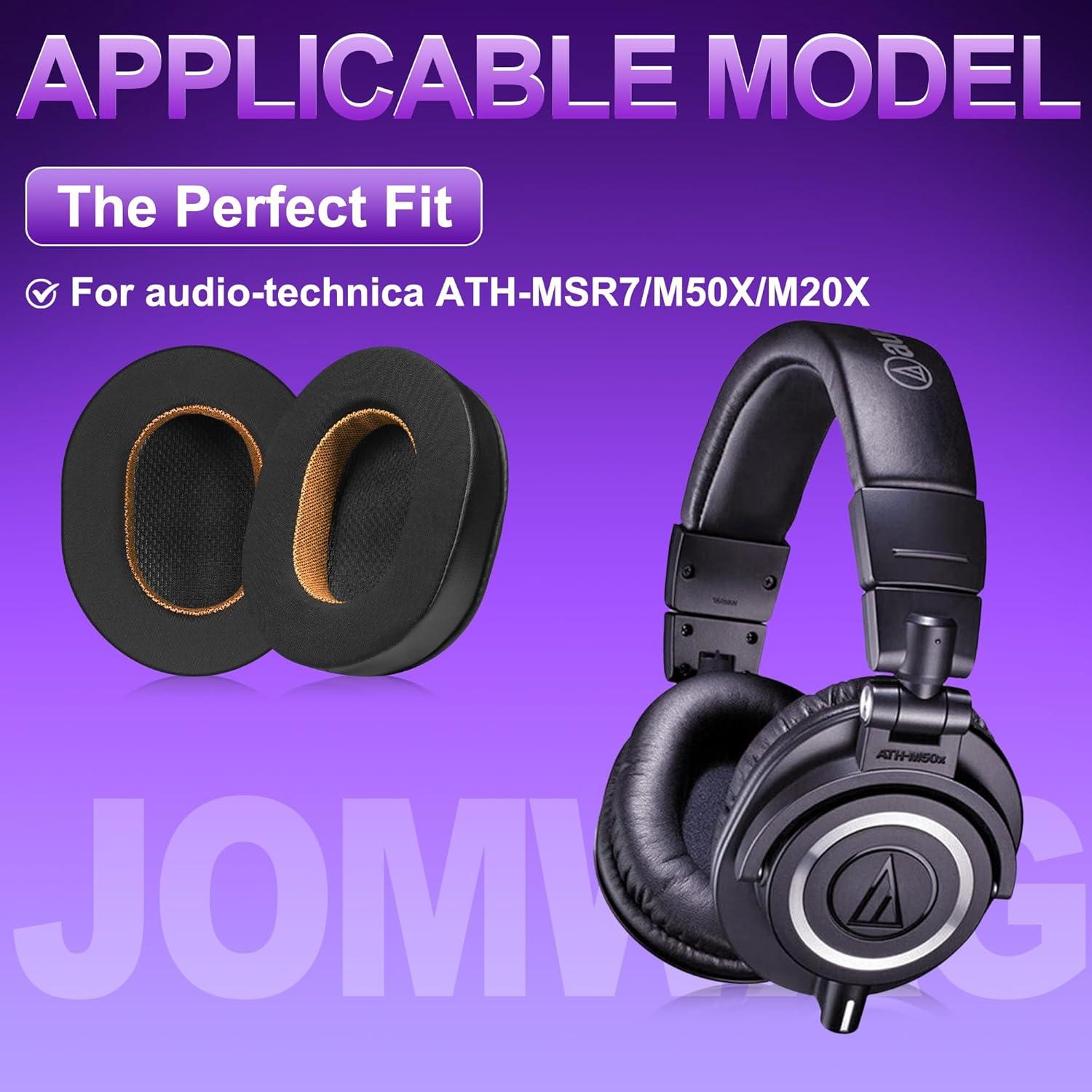 Almohadillas de Reemplazo Jomwag para Audio-Technica ATH-MSR7/M50X