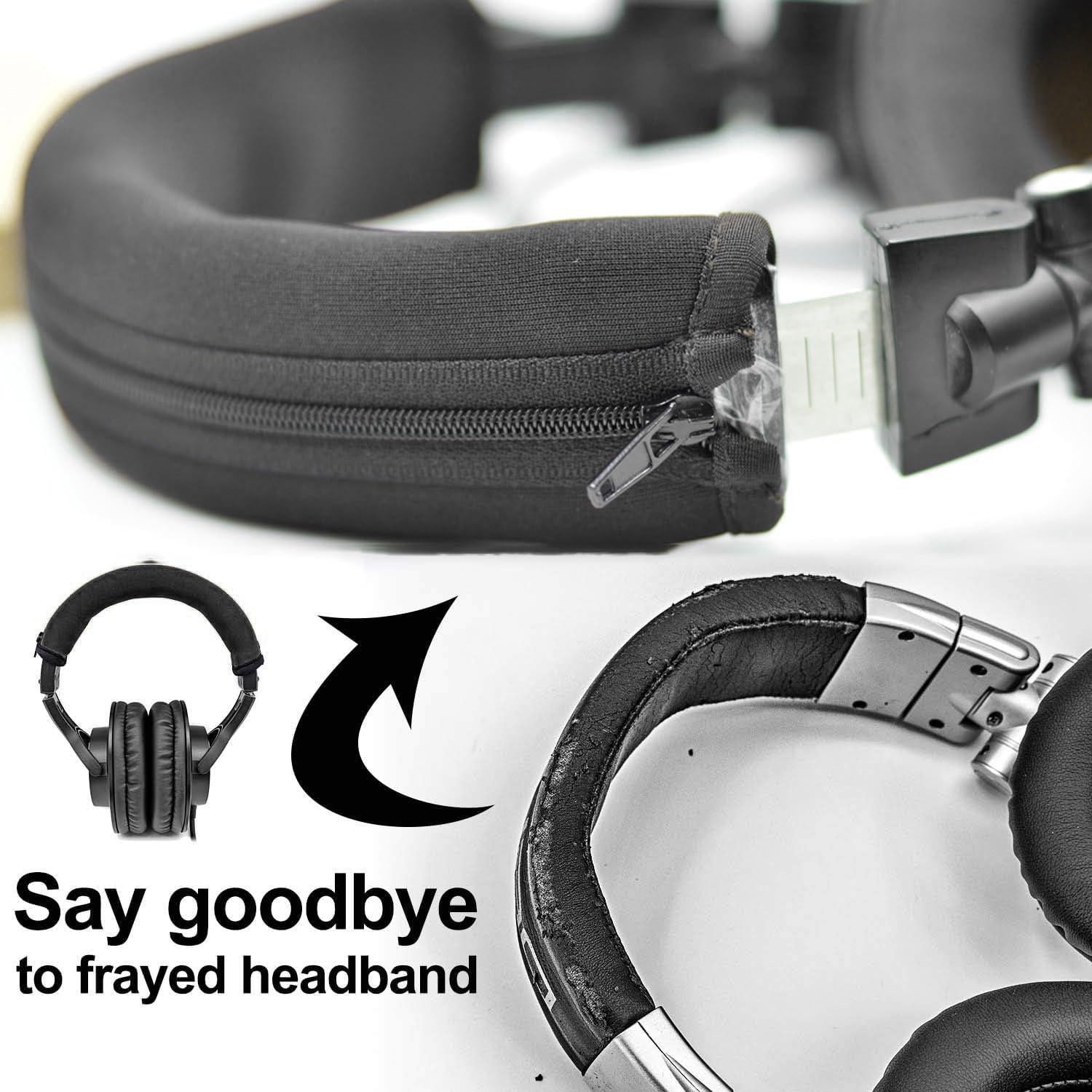 Cubierta de Diadema Reemplazo Audio Technica M30 M40 M50 Negro