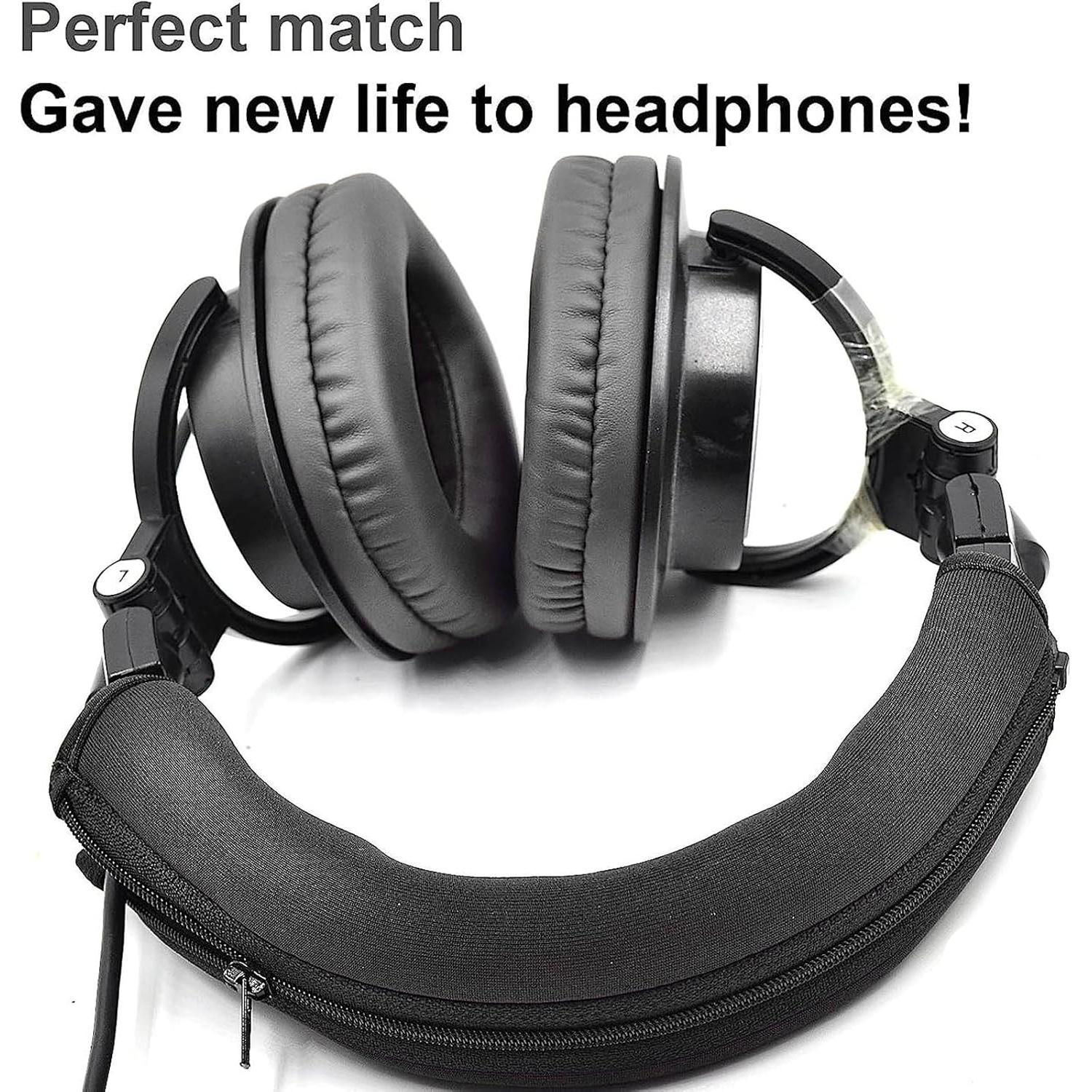 Cubierta de Diadema Reemplazo Audio Technica M30 M40 M50 Negro