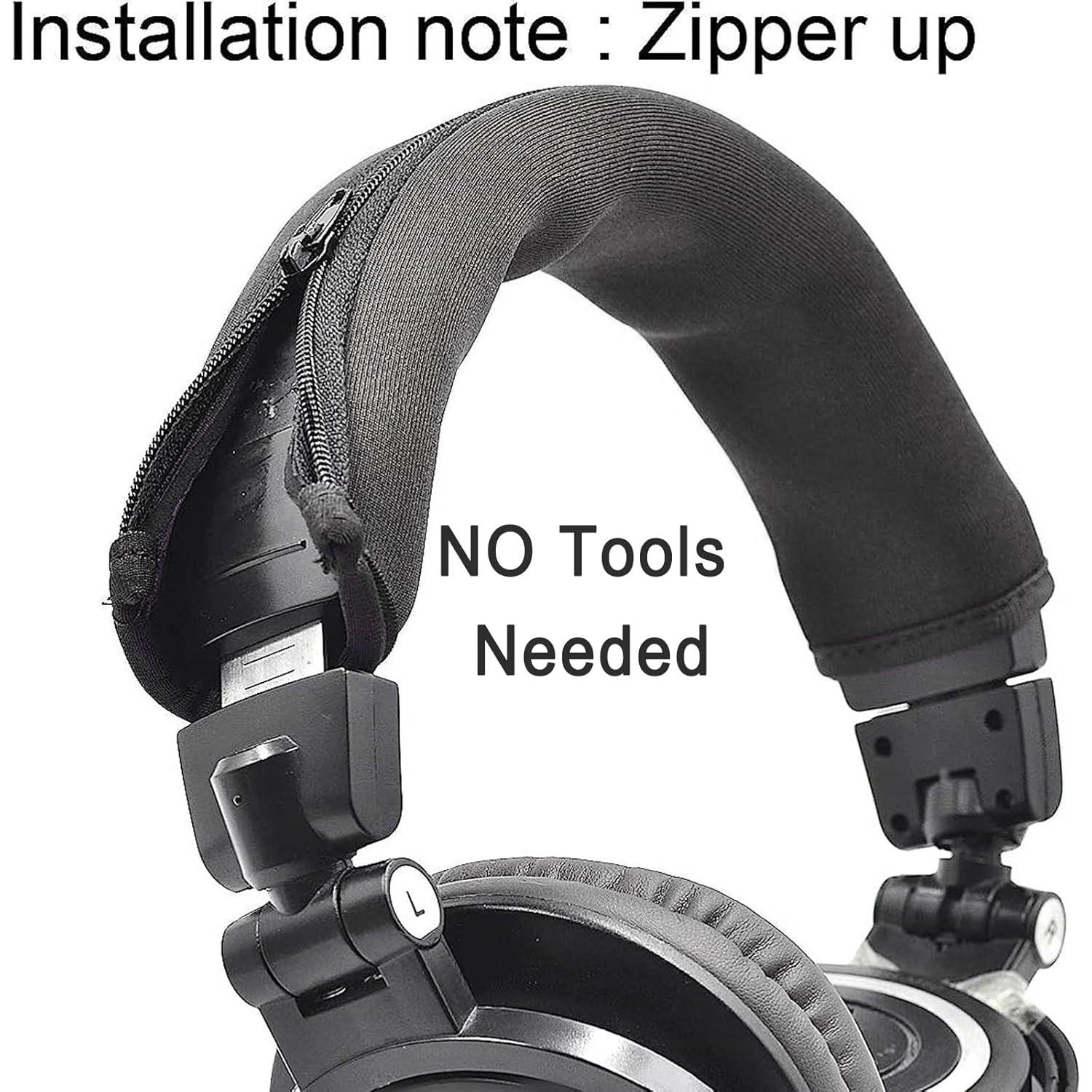 Cubierta de Diadema Reemplazo Audio Technica M30 M40 M50 Negro