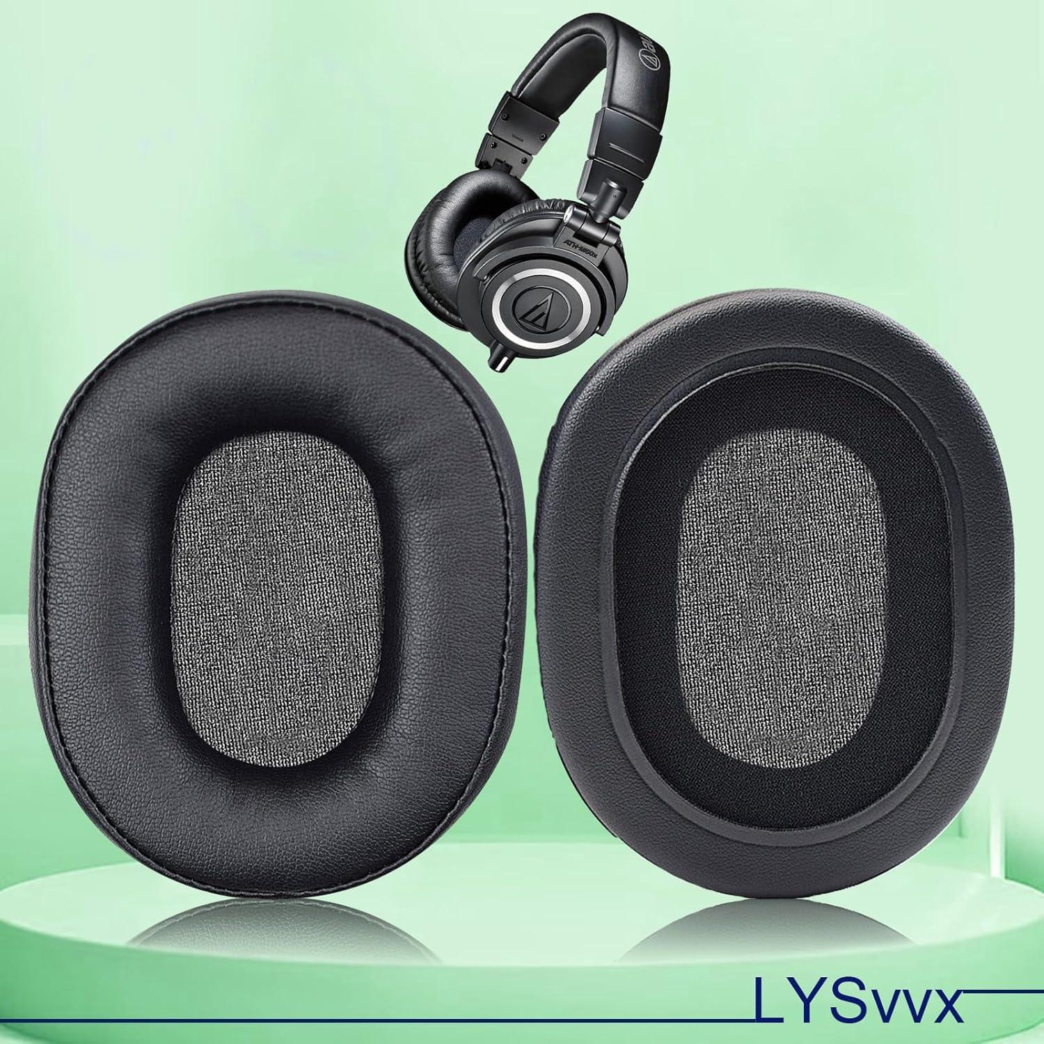 Almohadillas de Reemplazo LYSvvx para Auriculares Audio Technica ATH-M50X
