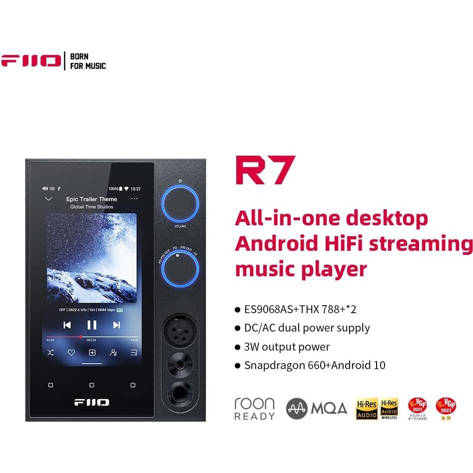 Reproductor de Streaming FiiO R7 DAC Amplificador 2.76kg