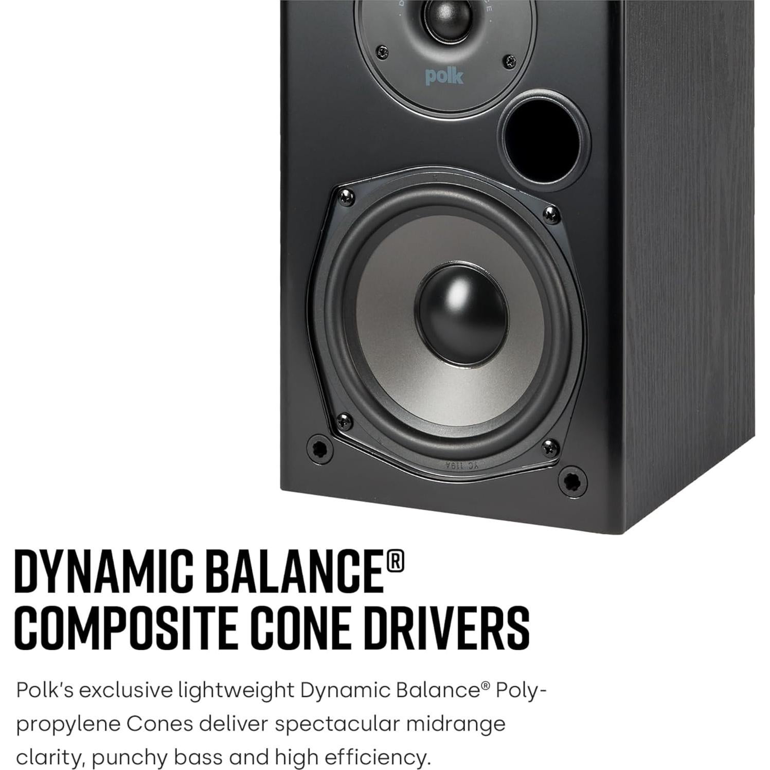 Altavoces de Estantería Polk Audio T15 - Sonido Envolvente, 3.74 kg, Par