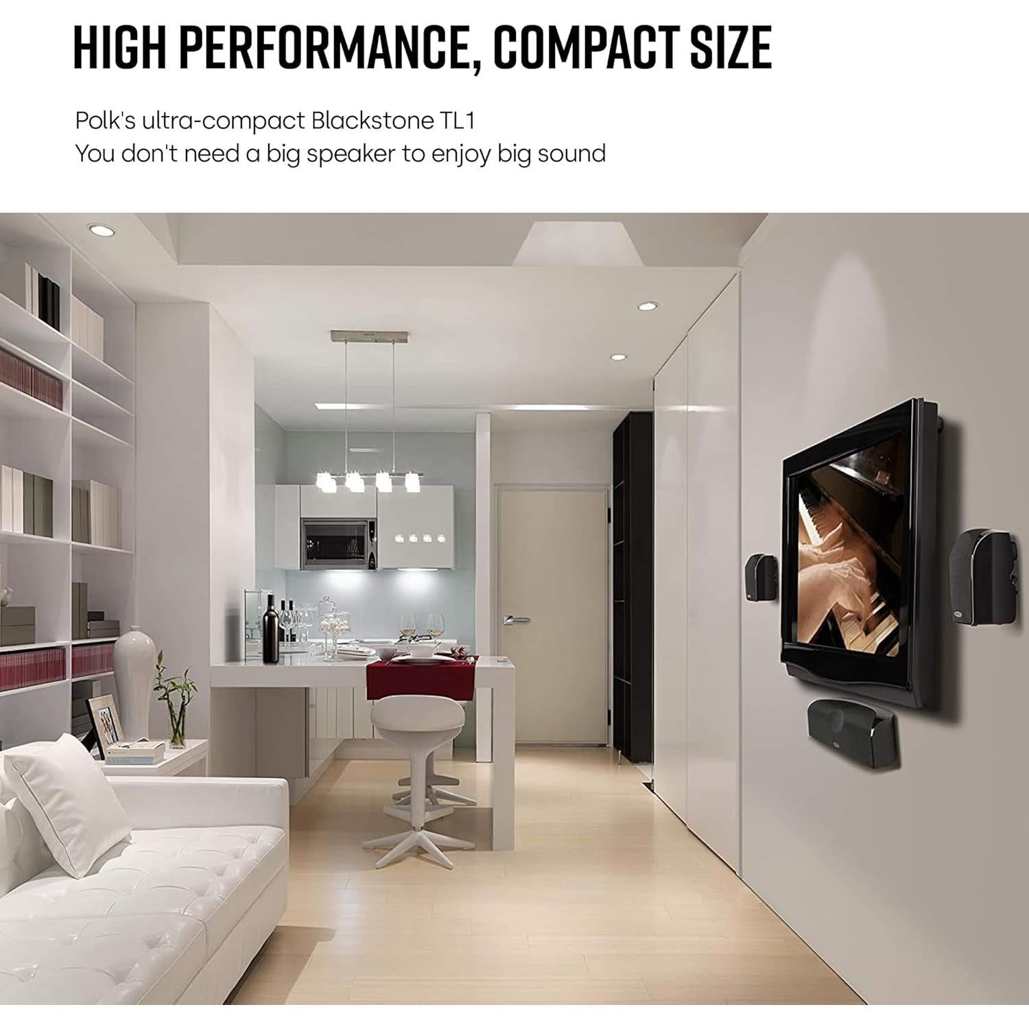 Altavoz Central Polk Audio TL1, 2.5" para Cine en Casa