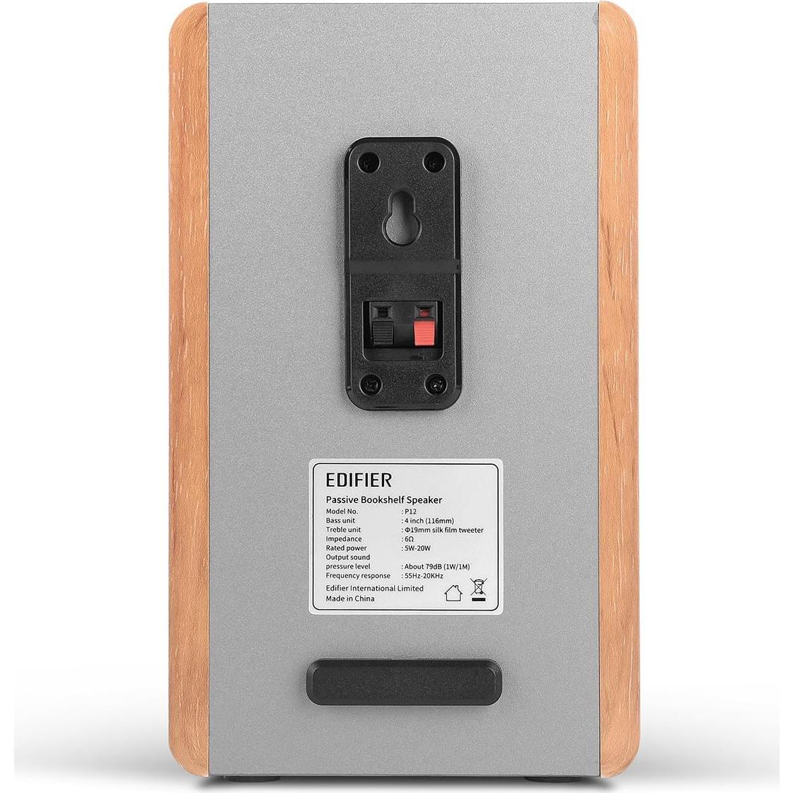 Altavoces Pasivos Edifier P12 de Estantería 2 Vías Madera