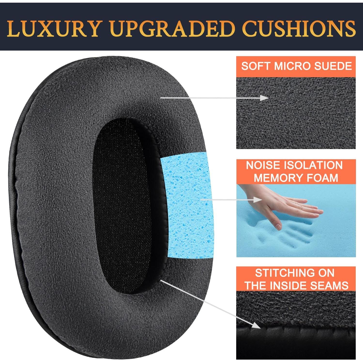 Almohadillas de Reemplazo SOULWIT para Auriculares Audio Technica M50X