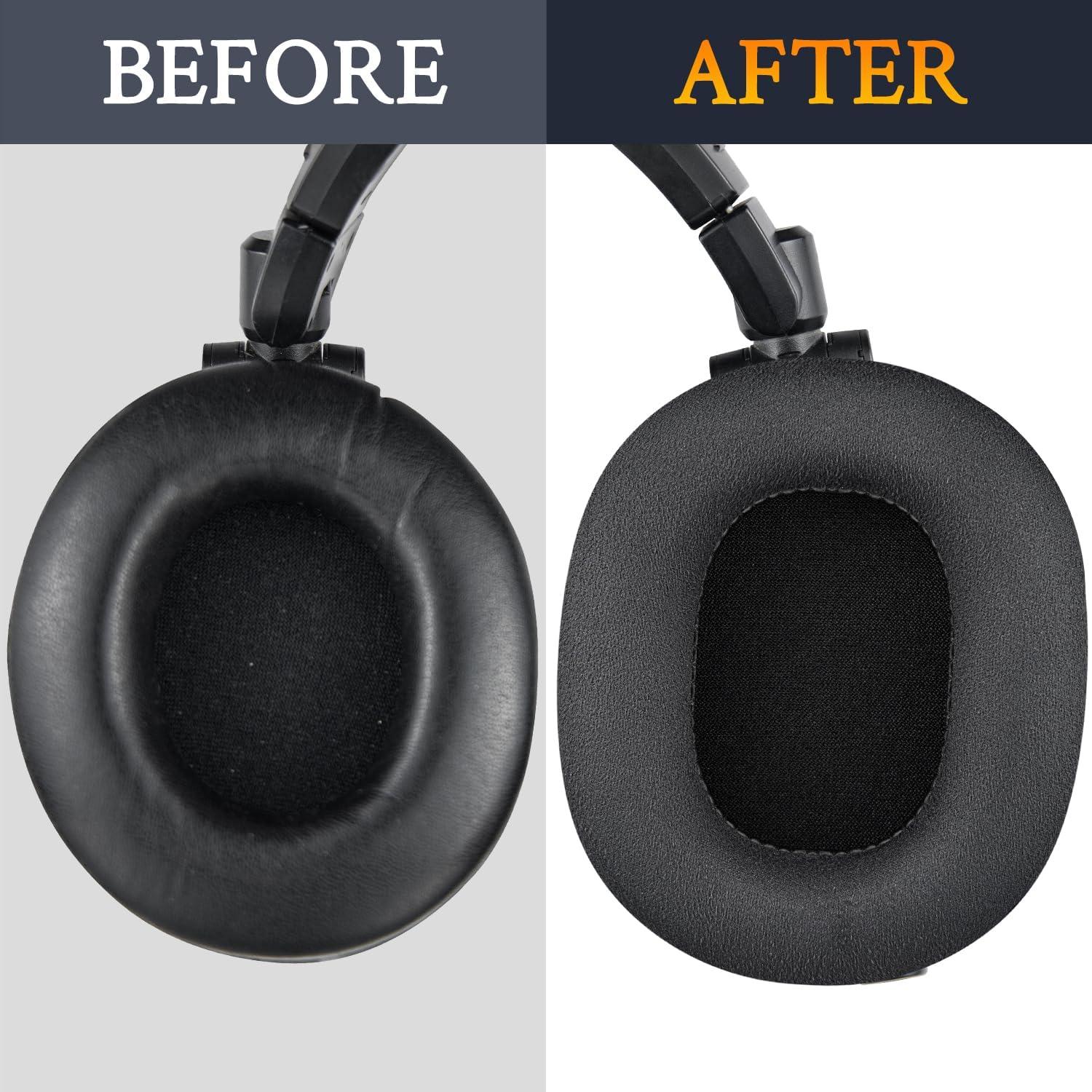 Almohadillas de Reemplazo SOULWIT para Auriculares Audio Technica M50X