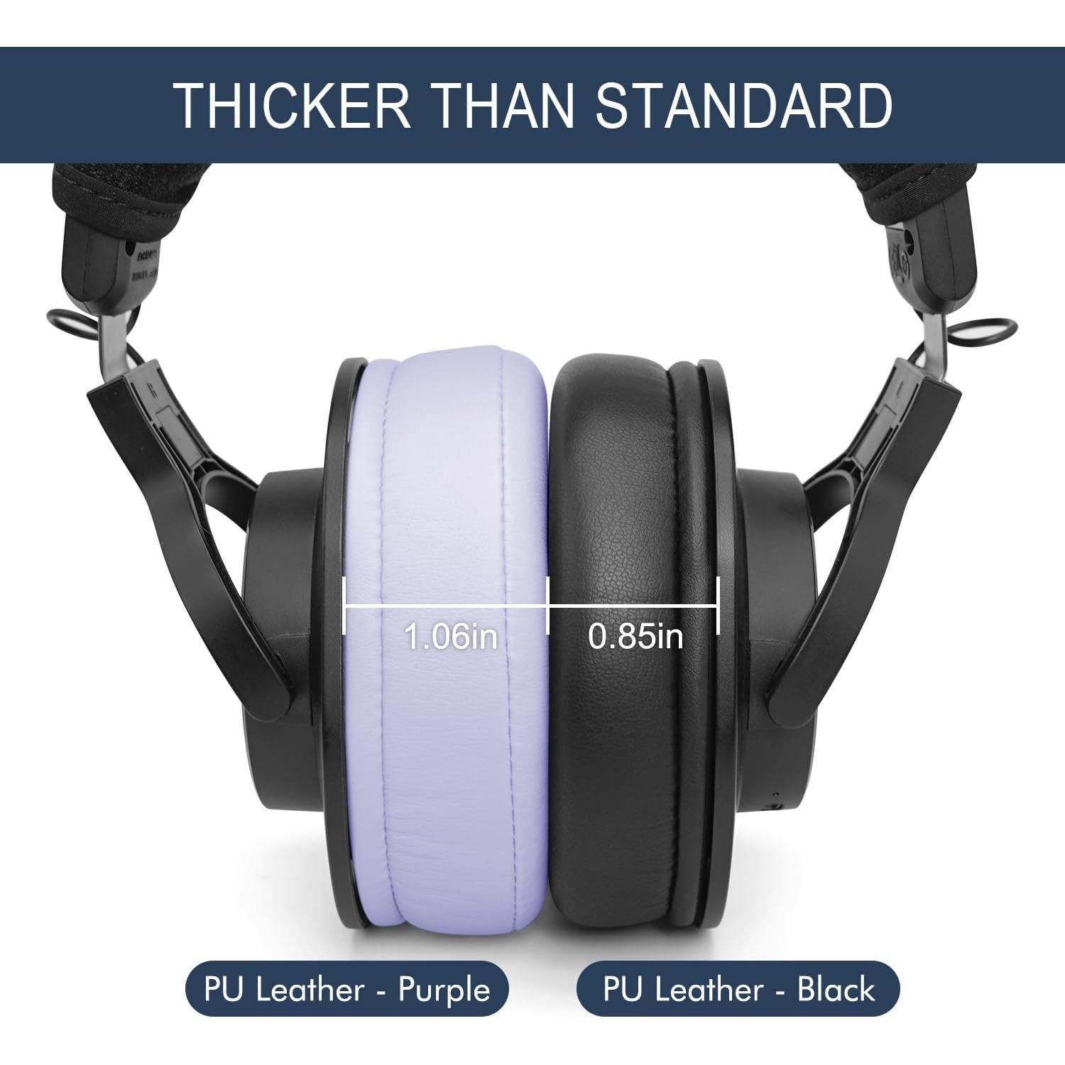 Almohadillas de Reemplazo GEVO para Audio Technica M50X/M40X - Púrpura