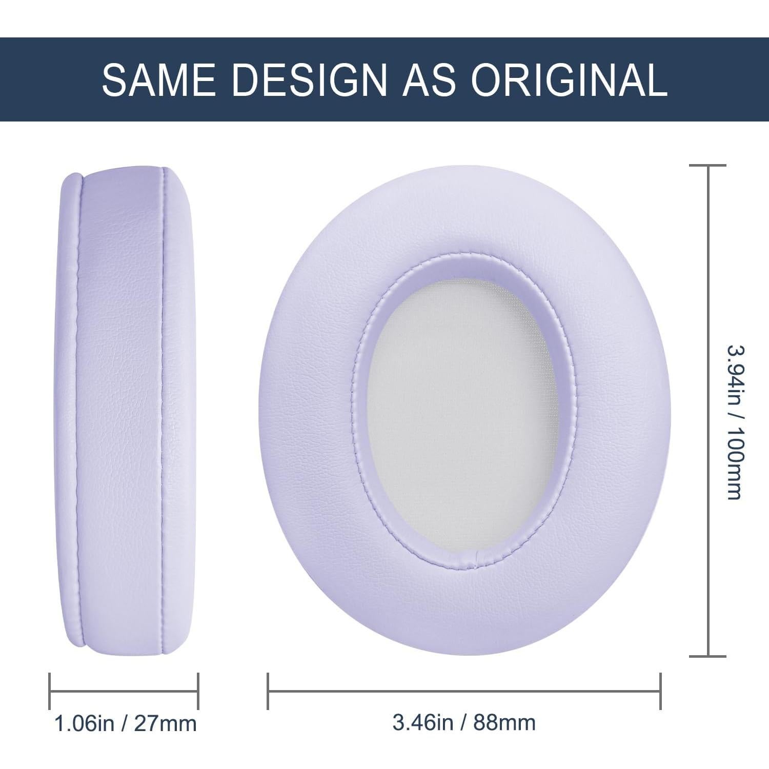 Almohadillas de Reemplazo GEVO para Audio Technica M50X/M40X - Púrpura