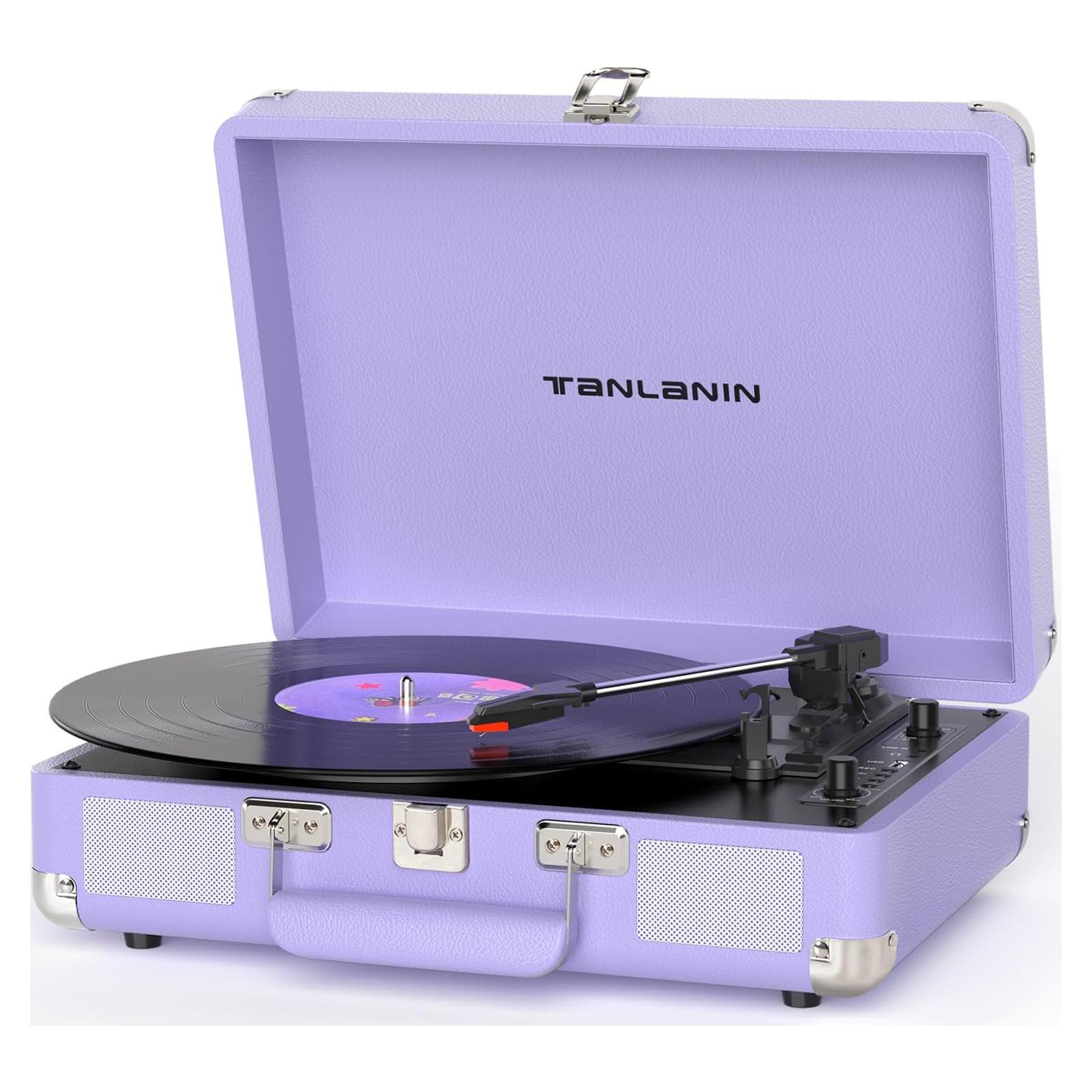 Reproductor de Vinilo Bluetooth TANLANIN TE-2021-PS 3 Velocidades