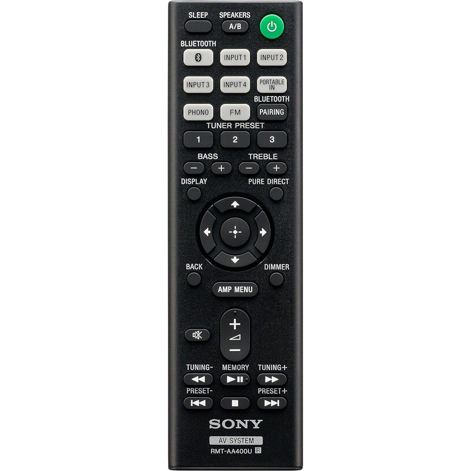 Receptor Estéreo Sony STRDH190 2 Canales Bluetooth + Cable 15.24m
