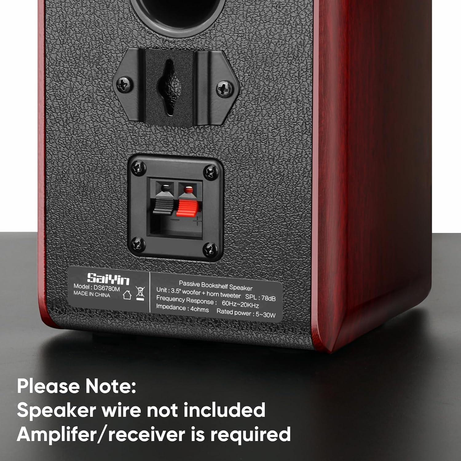 Altavoces Pasivos Saiyin DS6780M para Estantería 4 Ohmios