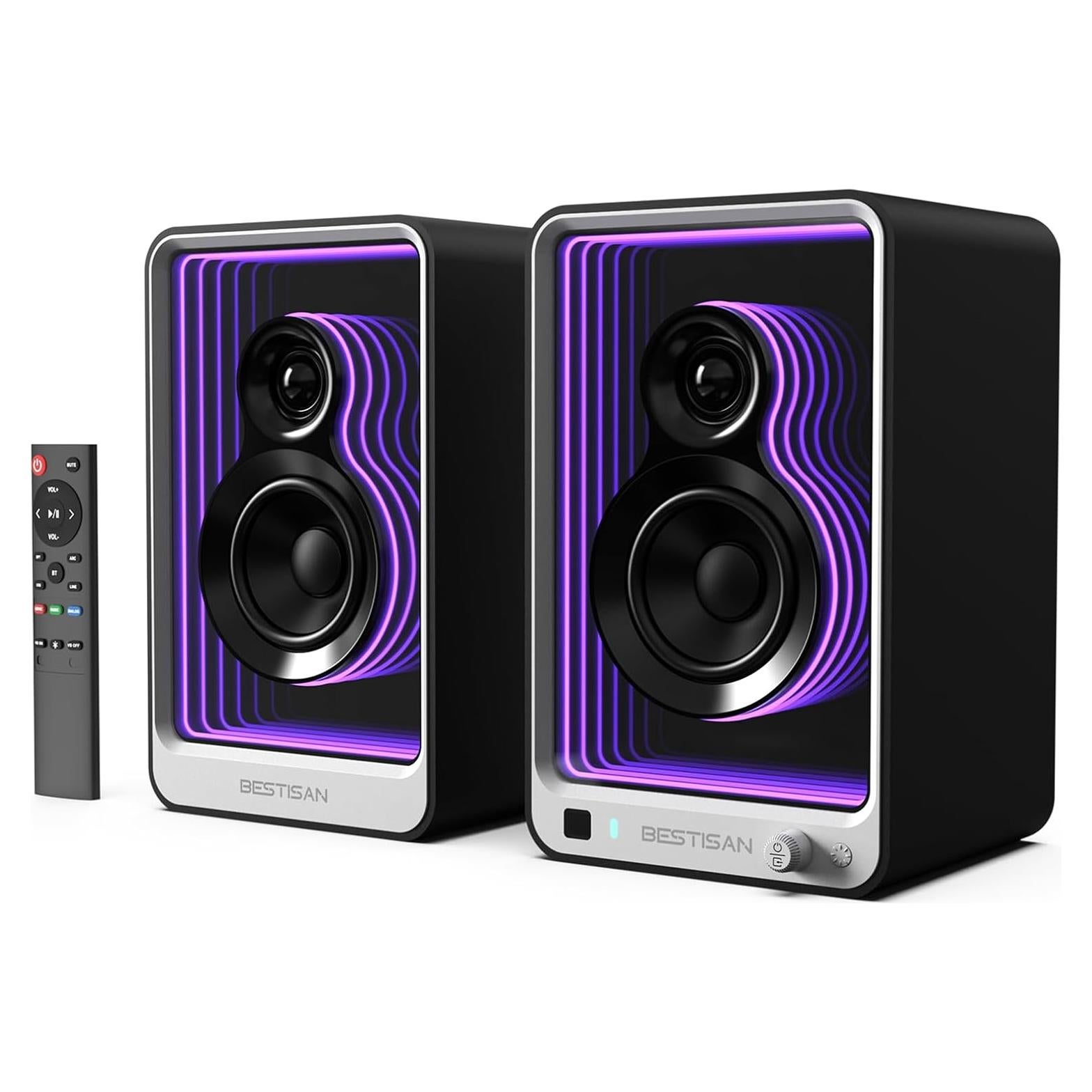 Altavoces de Estantería Activos BESTISAN SR15 50W con Bluetooth 5.2