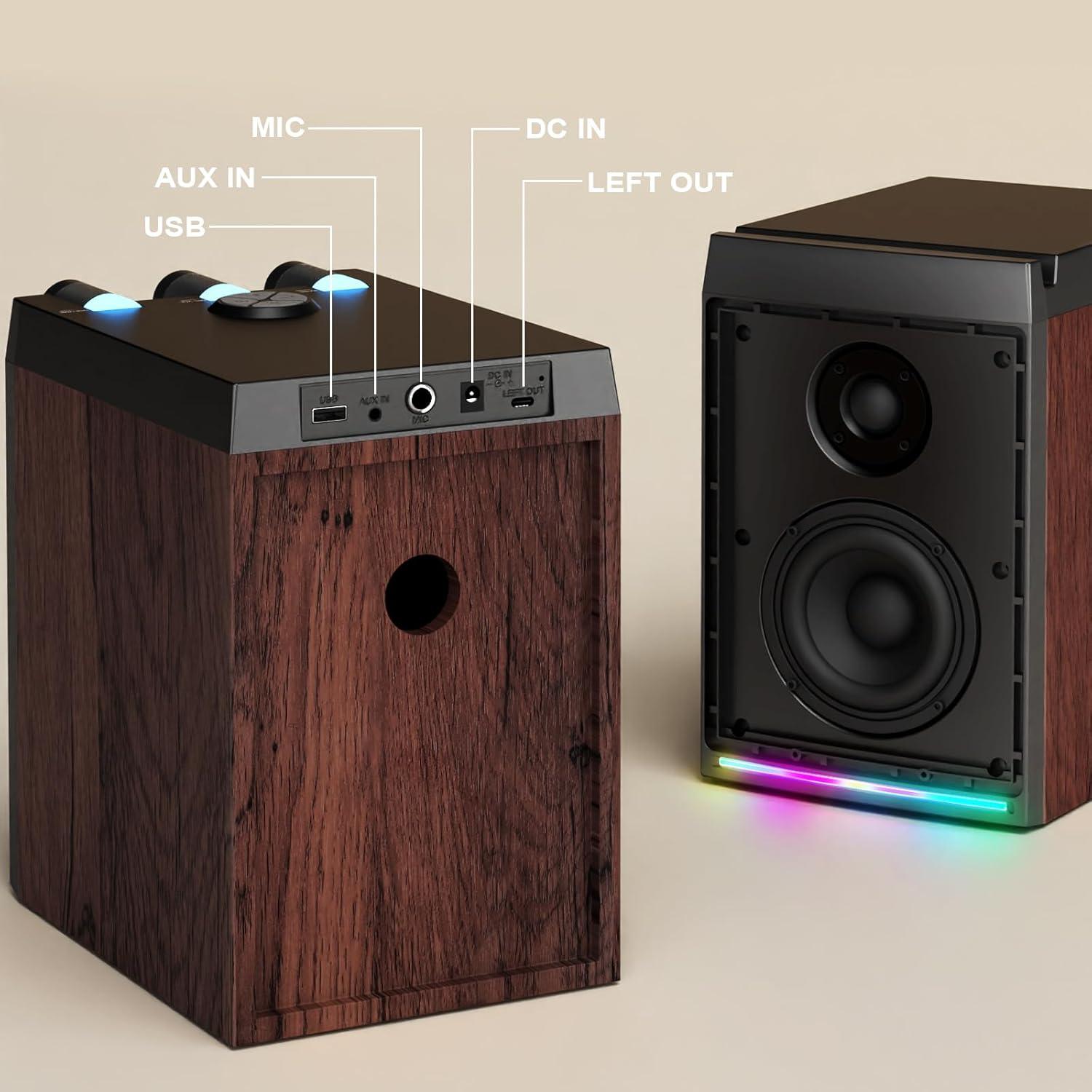Altavoces de Estantería SWTOIPIG SL-70 100W Bluetooth con Subwoofer