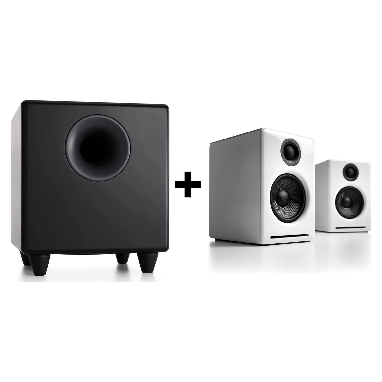 Altavoces Estantería Audioengine A2 + Subwoofer S8 Negro