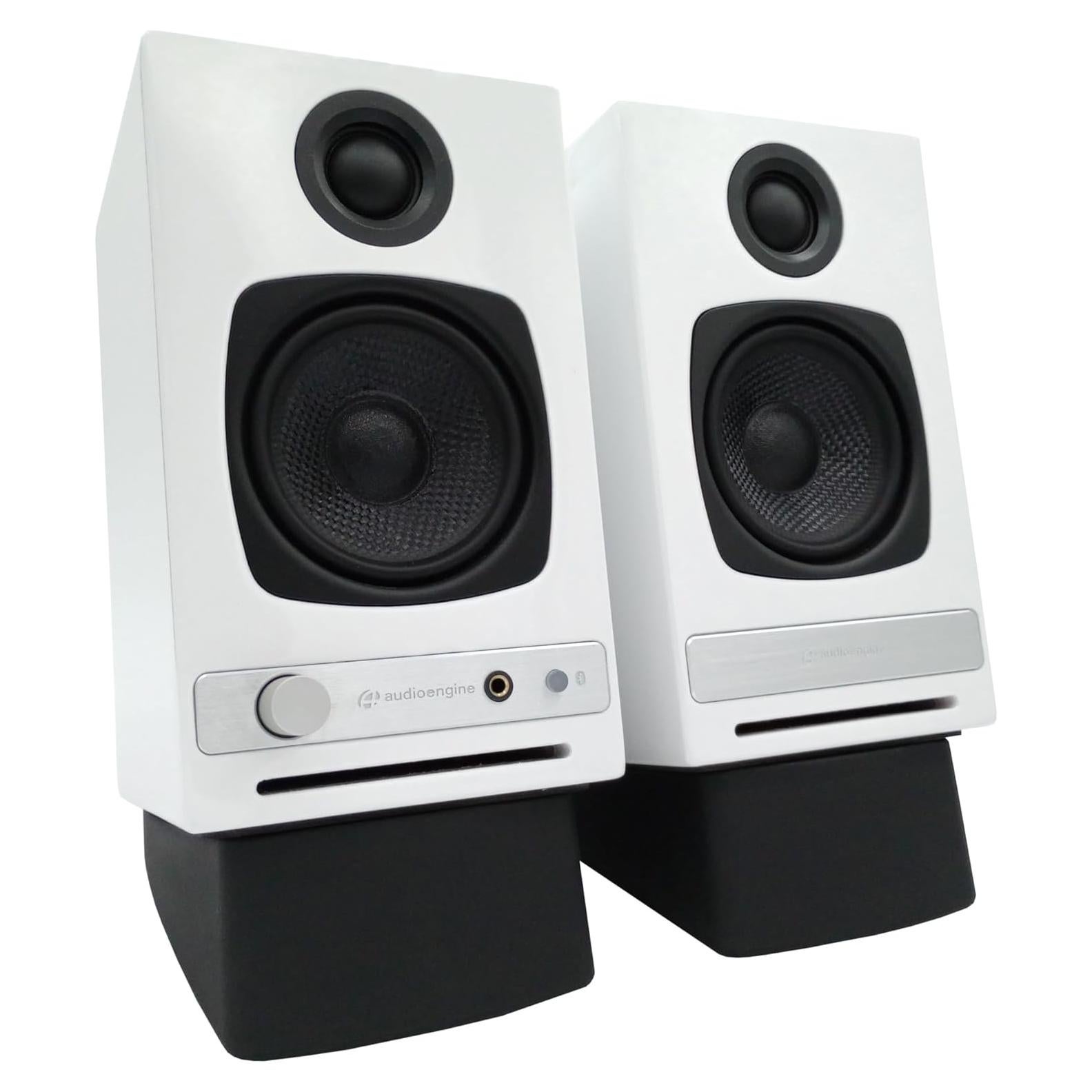 Altavoces de Estantería Audioengine A2-HD Blancos con Soportes DS1