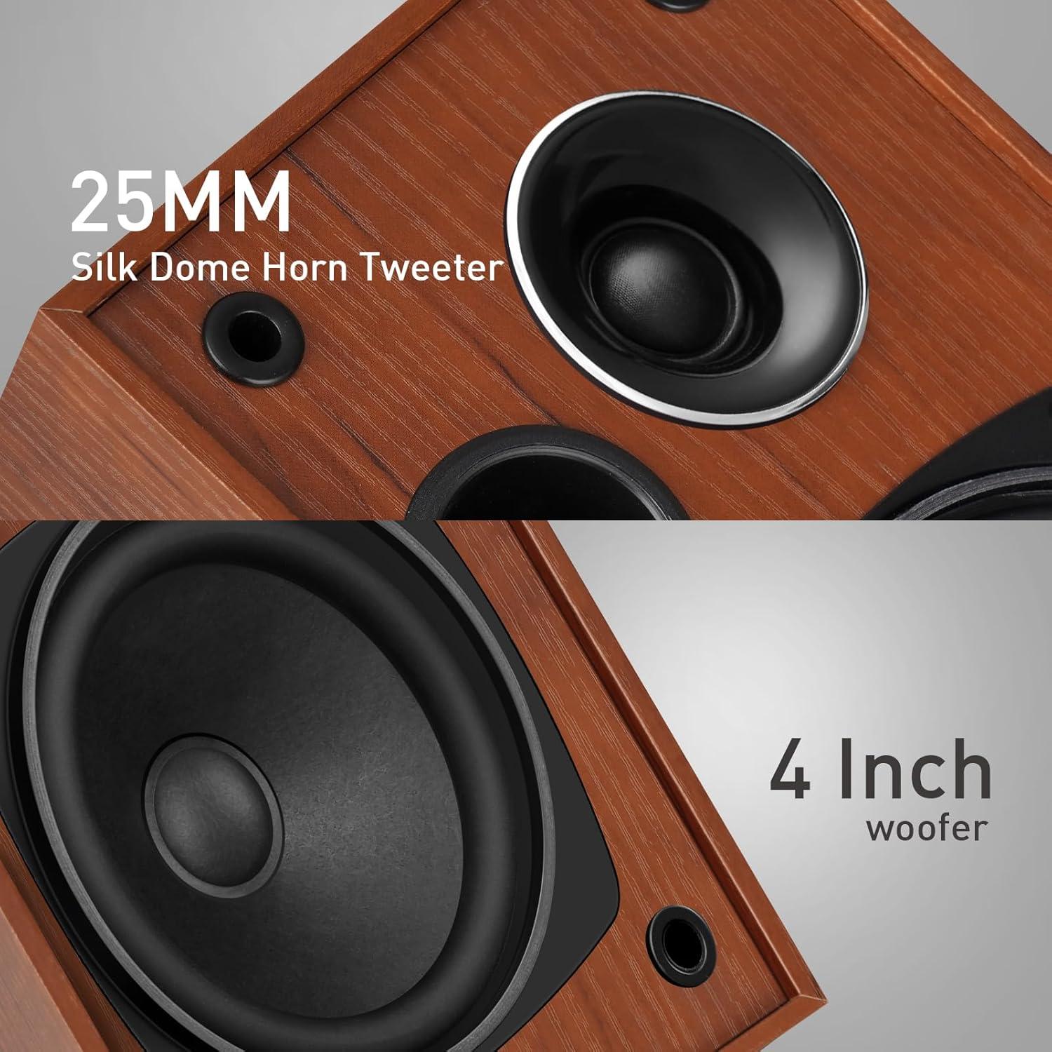 Altavoces de Estantería Pasivos Elimavi MM-D2 4" Madera