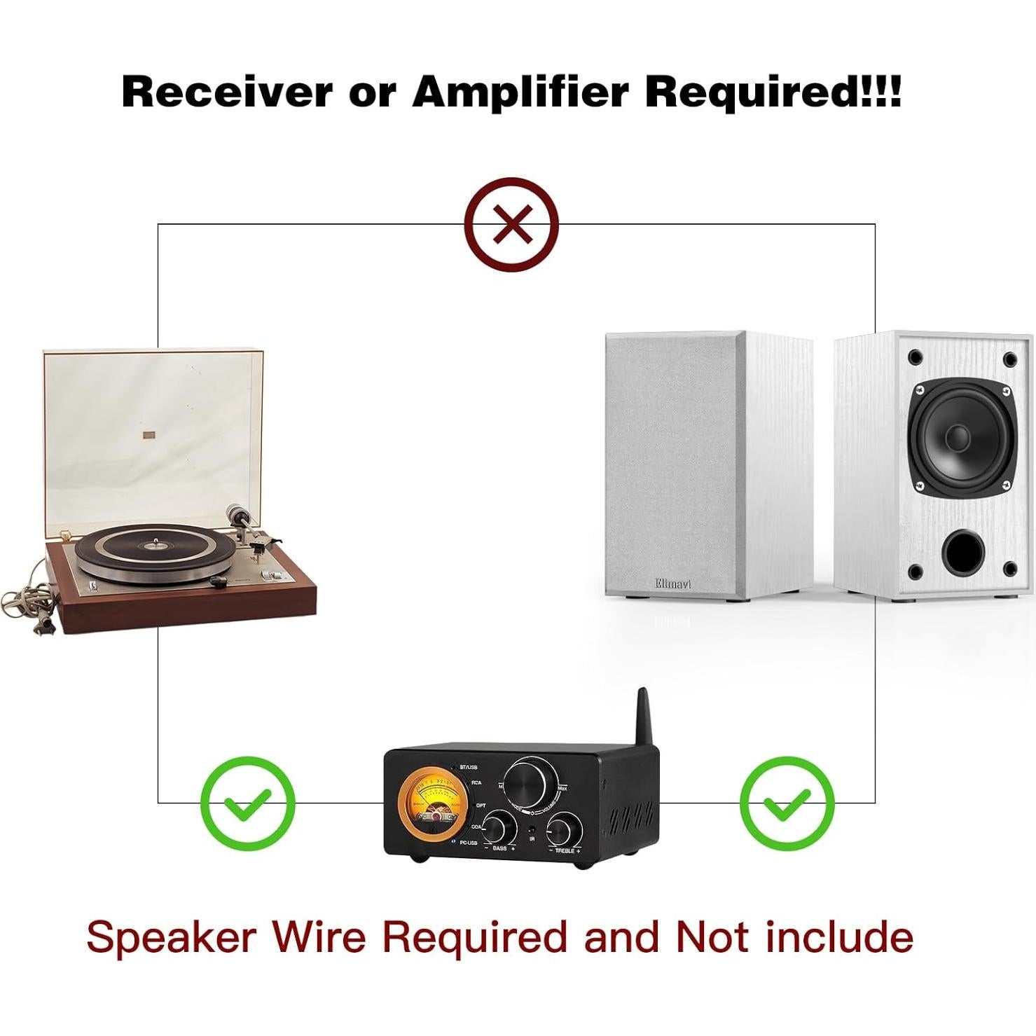 Altavoces Pasivos de Estantería Elimavi BT-10 30W Blanco