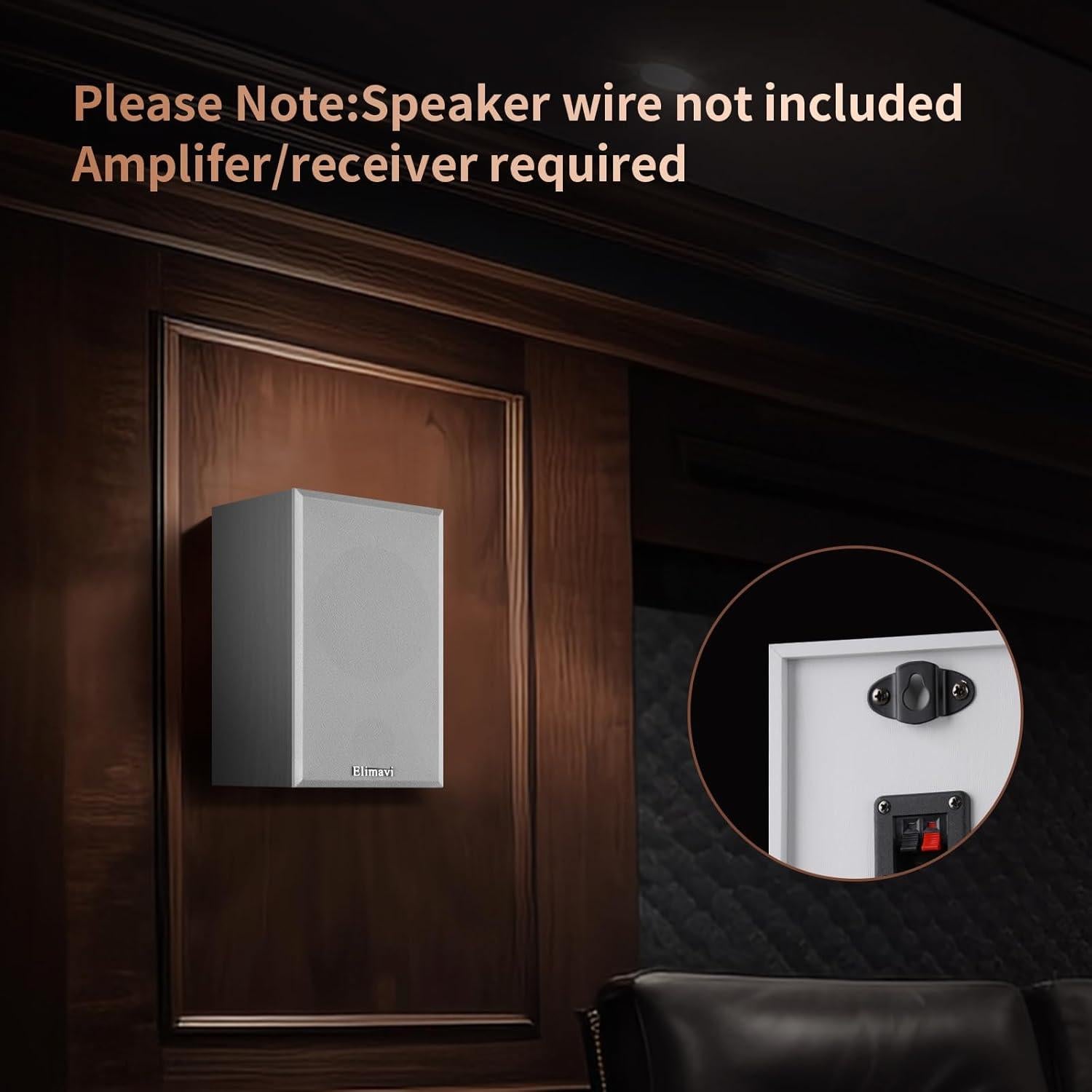 Altavoces Pasivos de Estantería Elimavi BT-10 30W Blanco