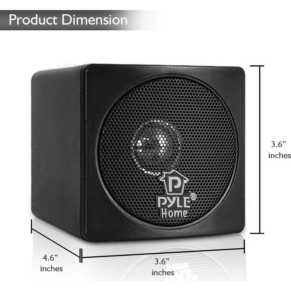 Altavoces de Estantería Pyle Home PCB3BK 100W 3" Negro - Par