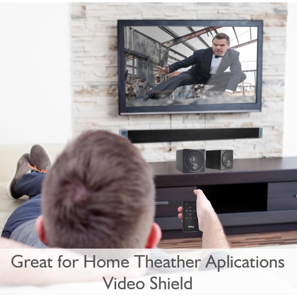 Altavoces de Estantería Pyle Home PCB3BK 100W 3" Negro - Par