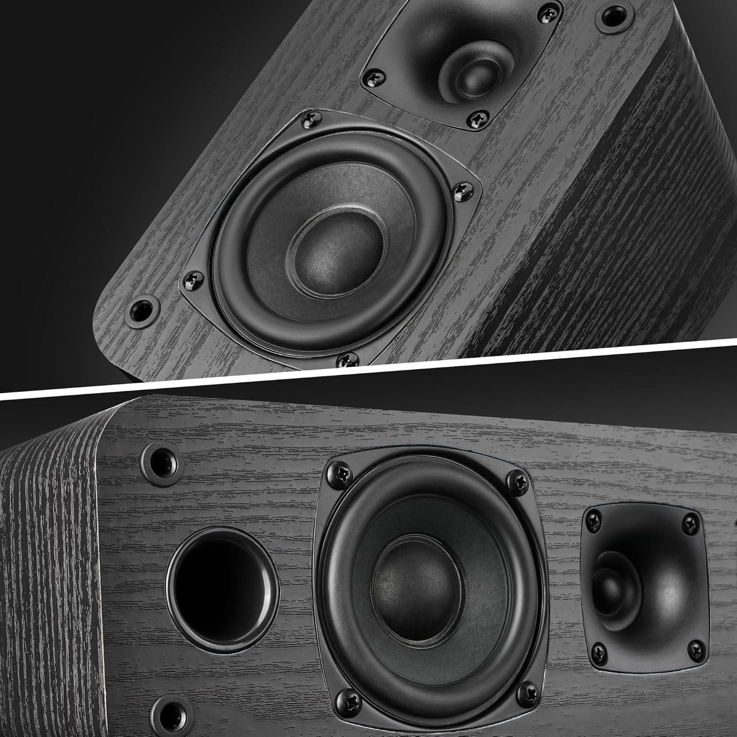 Sistema de Cine en Casa Saiyin 5.0, 100W, 5 Altavoces Pasivos