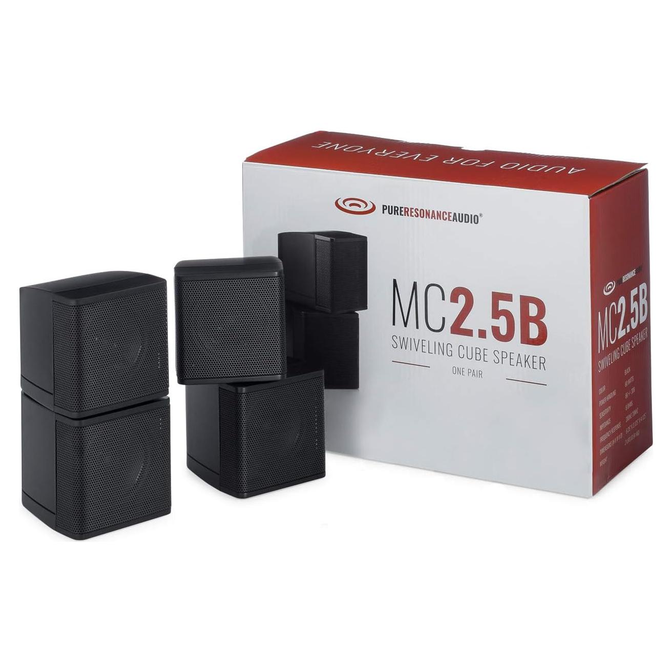 Altavoces Mini Cubo Pure Resonance Audio MC2.5B 30W Negro