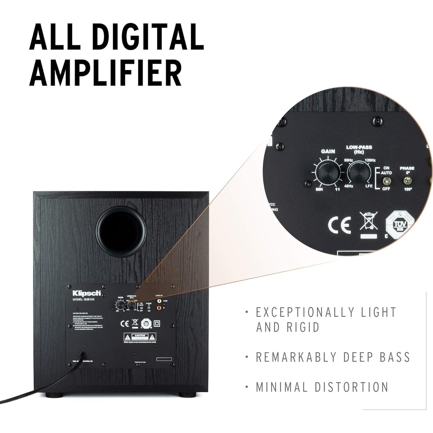 Klipsch SUB-100 Synergy Black Label Subwoofer Par 10"