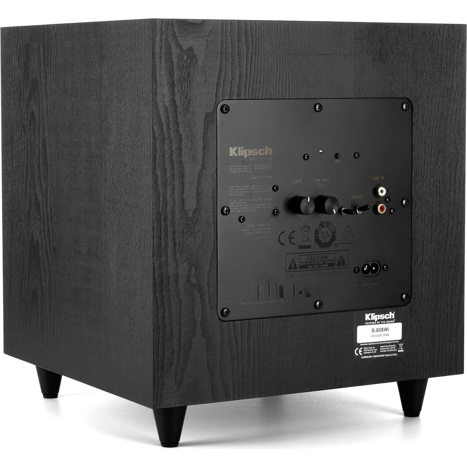 Sistema de Audio 2.1 Klipsch R-51PM + Subwoofer R-80SWi 150W