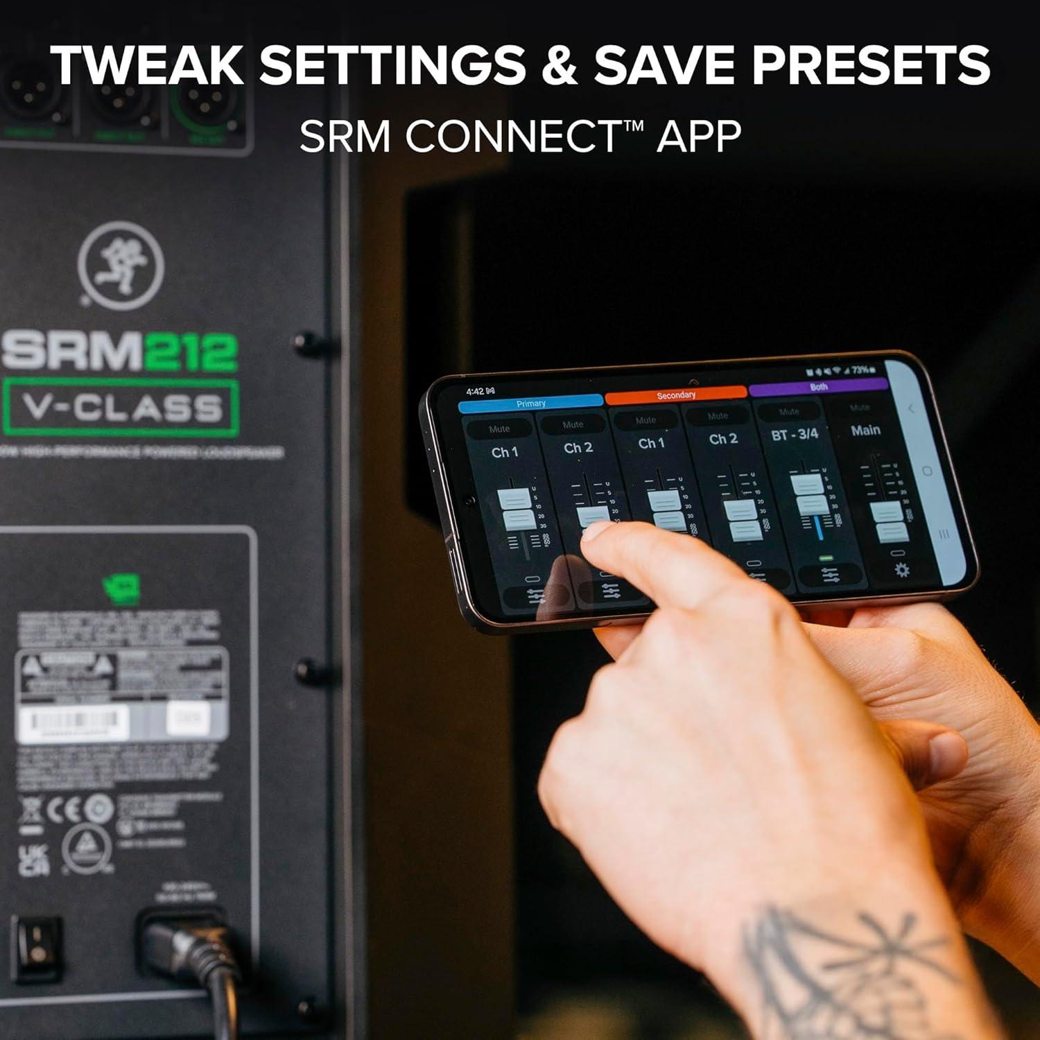 Altavoz Mackie SRM212 V-Class 12" 2000W Activo Bluetooth