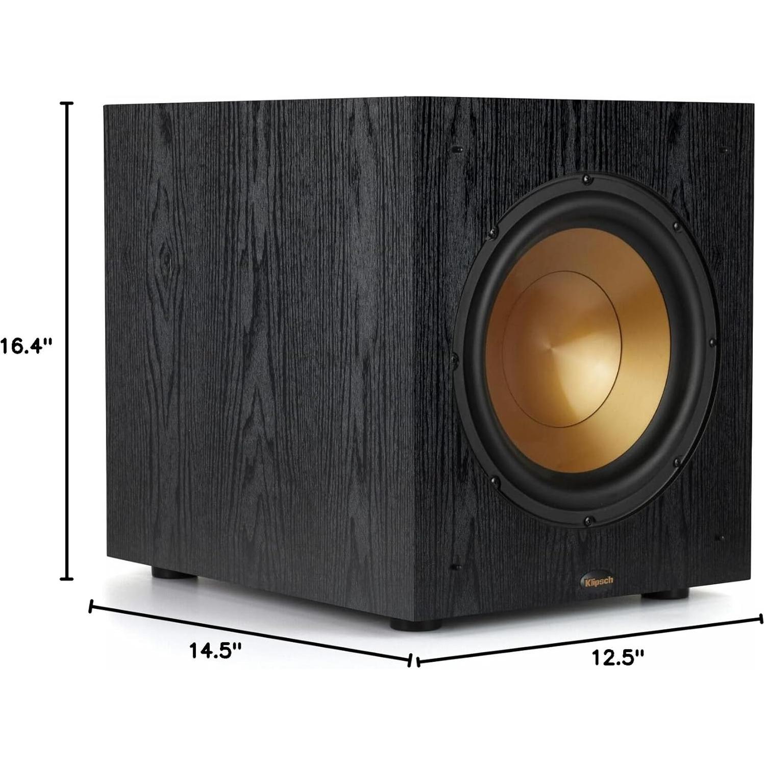 Subwoofer Klipsch SUB-100-BLACK 10" 150W Digital con Garantía