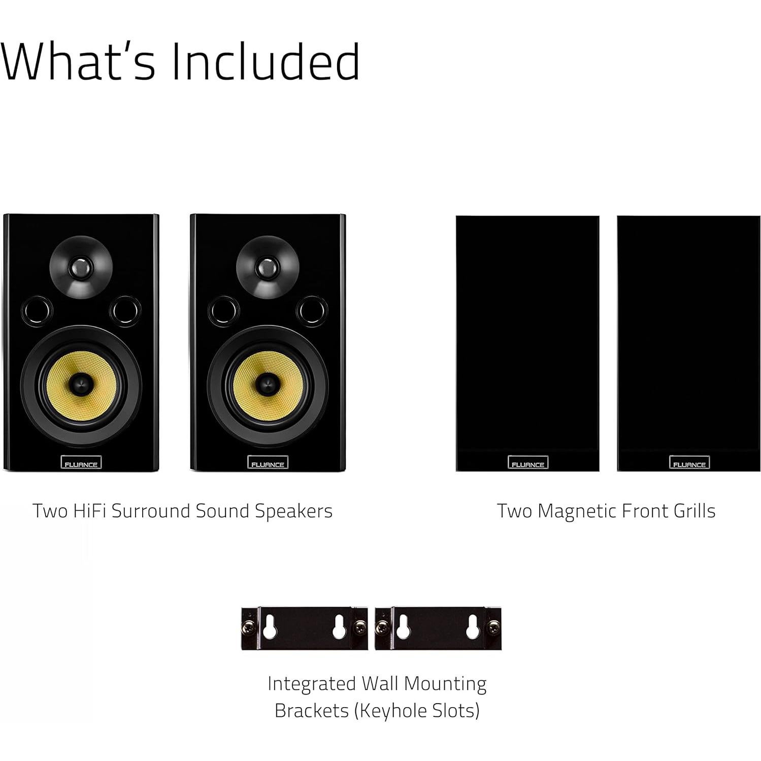 Altavoces de Sonido Envolvente Fluance Signature 20.32cm - Nogal Natural