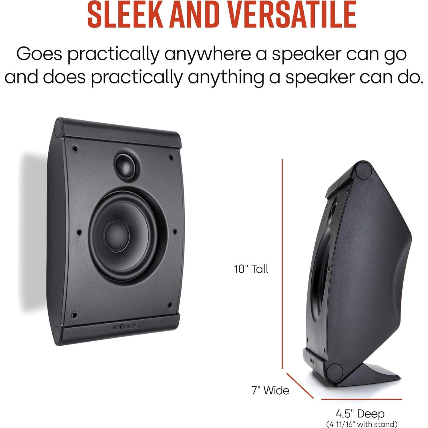 Altavoces de pared Polk Audio OWM3 - Sonido envolvente, 2 unidades