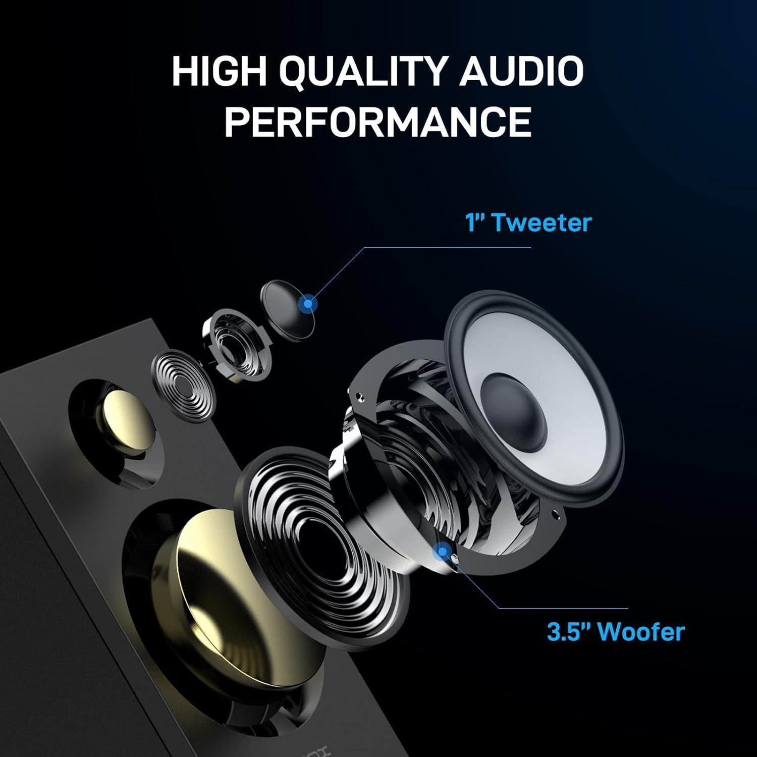 Altavoces de Estantería Probox BT16 HiFi 60W Bluetooth 5.3