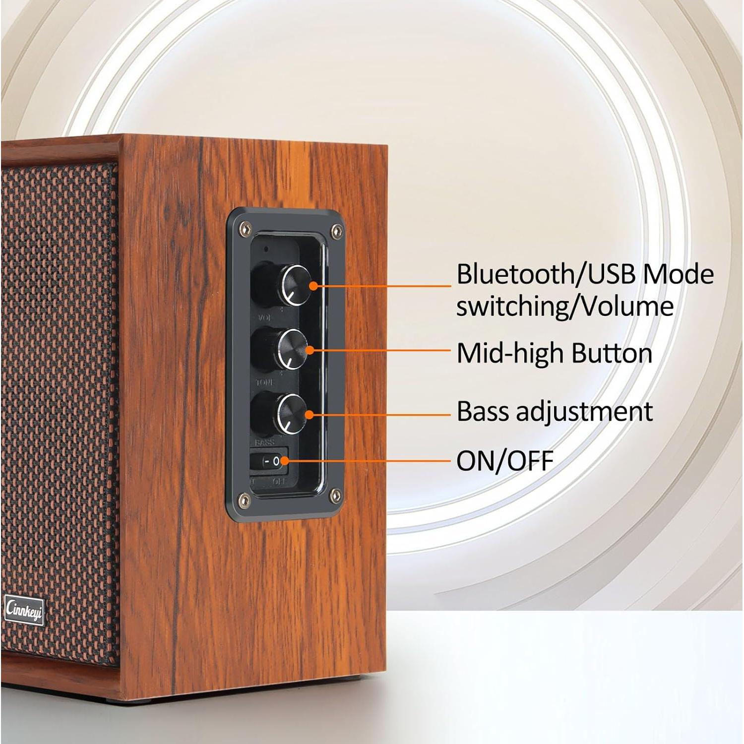 Altavoces de Estantería Bluetooth Cinnkeyi C5201 40W 8cm