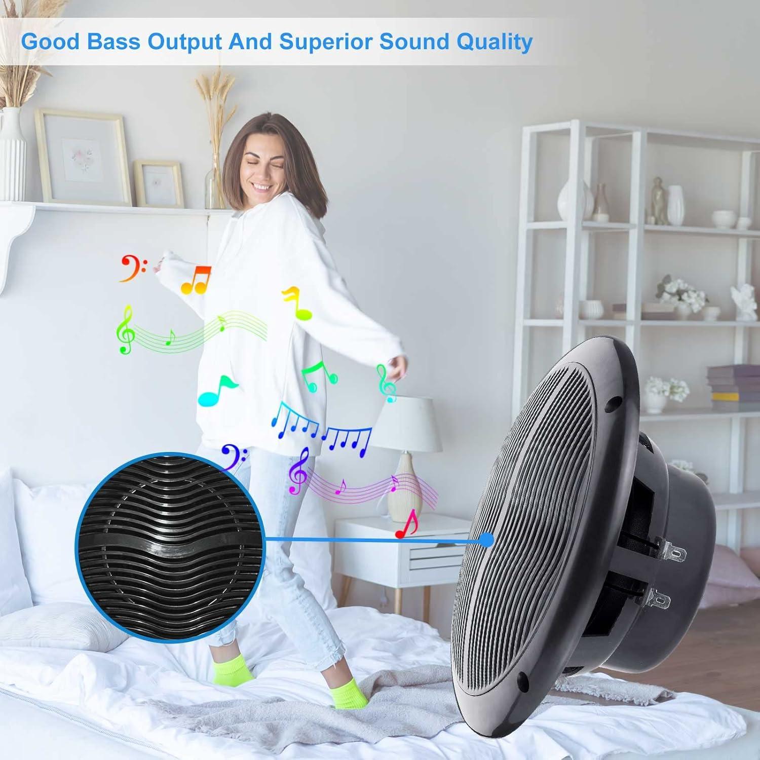 Altavoces Marinos Bluetooth Herdio HMS-6005 6.5" 120W Par