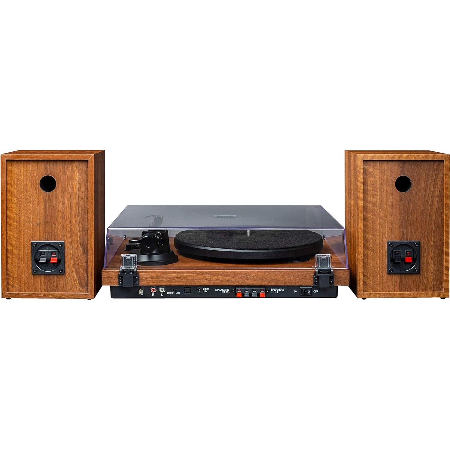 Tocadiscos Crosley C62A-WA Bluetooth 2 Velocidades Nogal