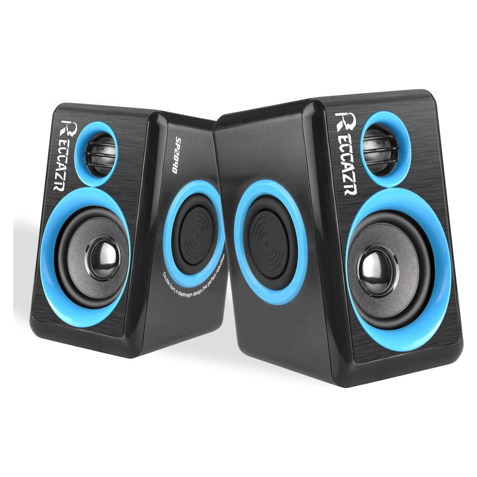 Altavoces de Computadora RECCAZR SP2040 USB 2.0 Sonido Surround