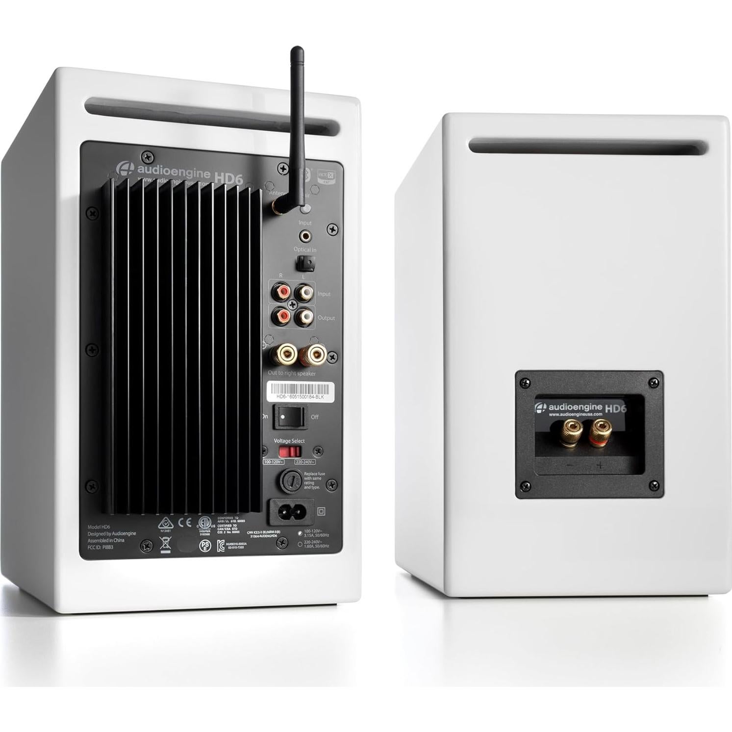 Altavoces de estantería Audioengine HD6 con subwoofer S8 y soportes