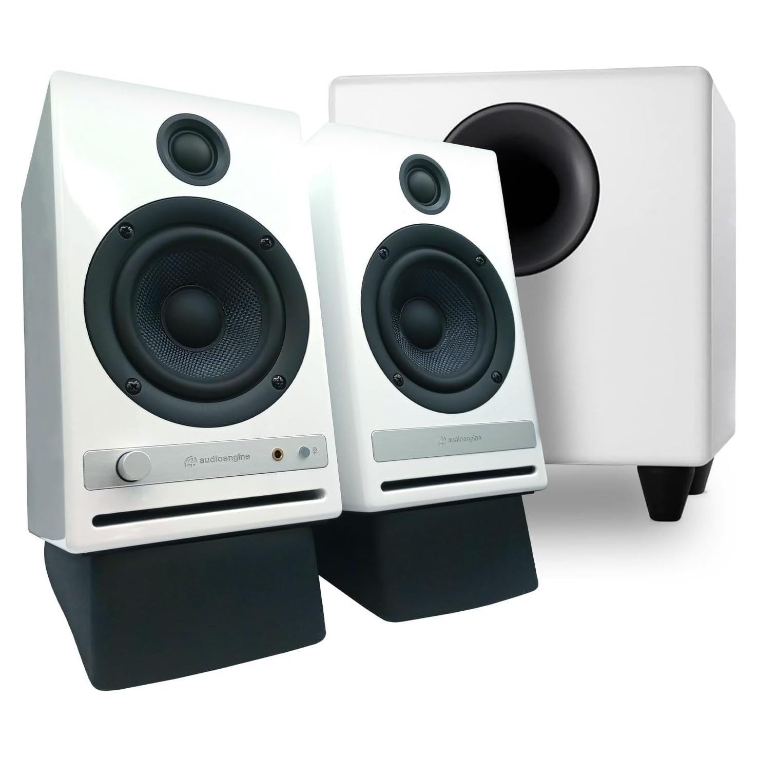 Altavoces de estantería Audioengine HD4 + Subwoofer S8 + Soportes DS2