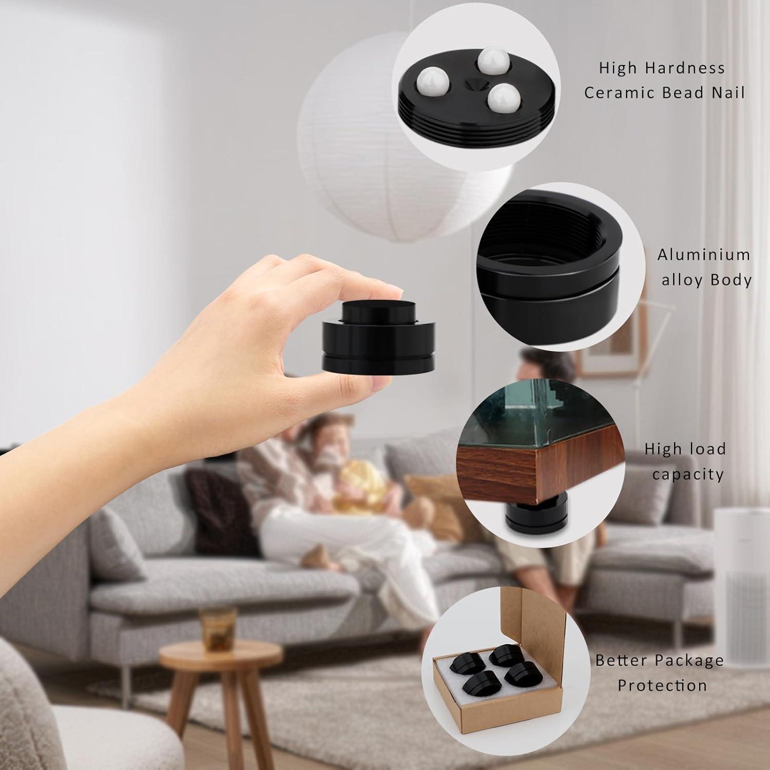 Pies de Aislamiento Antivibración Preffair 4 Pcs Aluminio