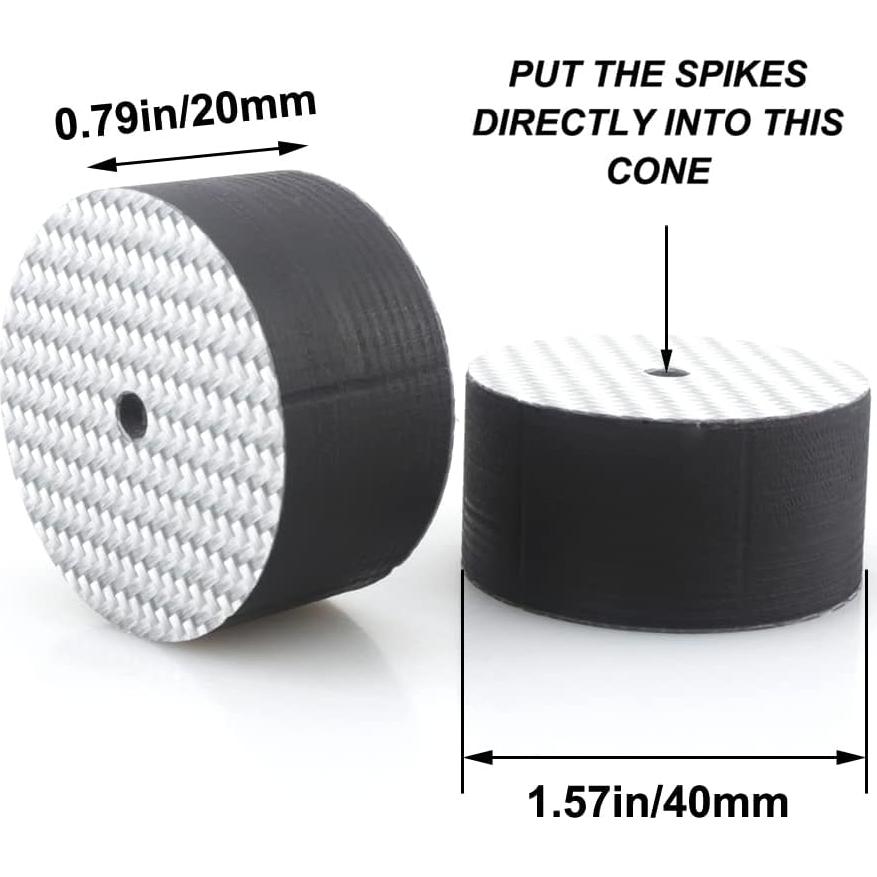 Patas de Aislamiento para Altavoces Audiocrast 40x20mm