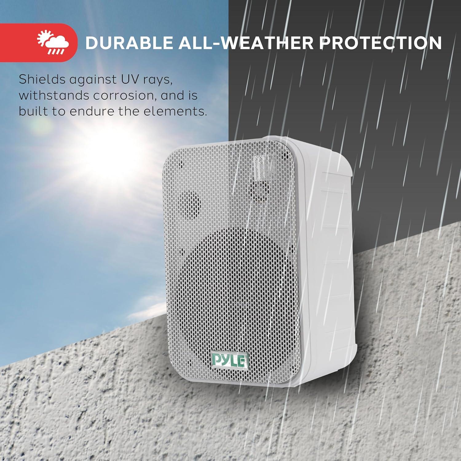 Sistema de Altavoces Pyle 500W 6.5" Pasivo Blanco para Exterior