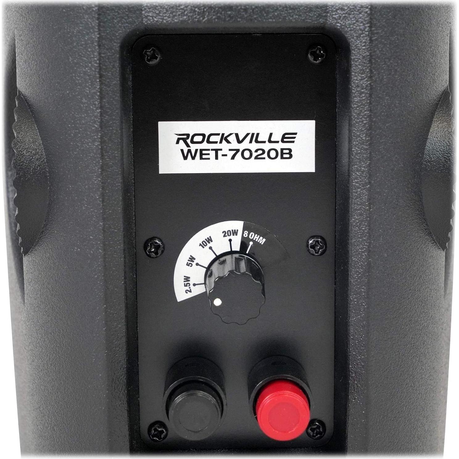 Rockville WET-7020B Altavoces de Pared 5.25" 70V IPX55
