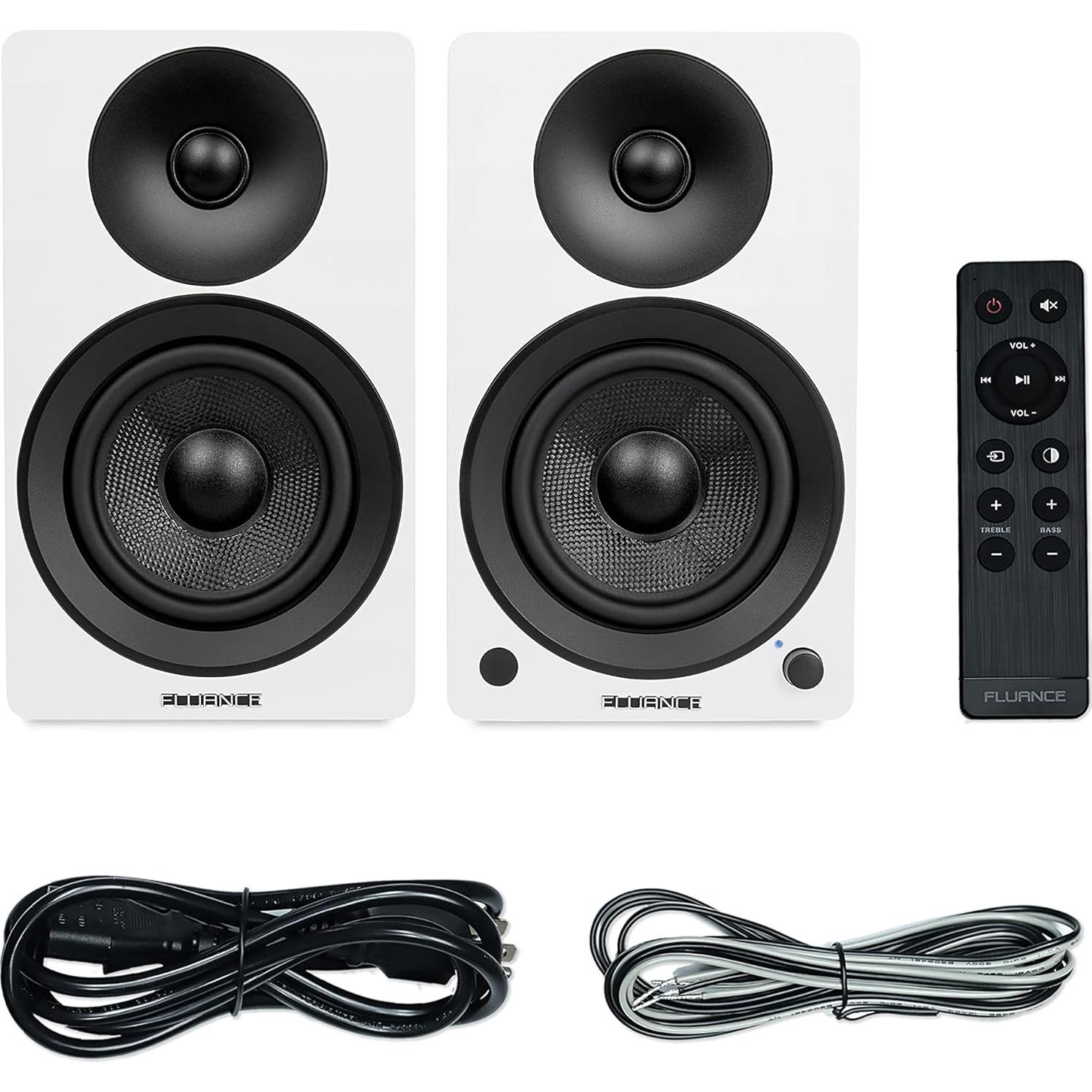 Altavoces Fluance Ai41 2 Vías 90W Bluetooth 5.0 Nuez Blanca