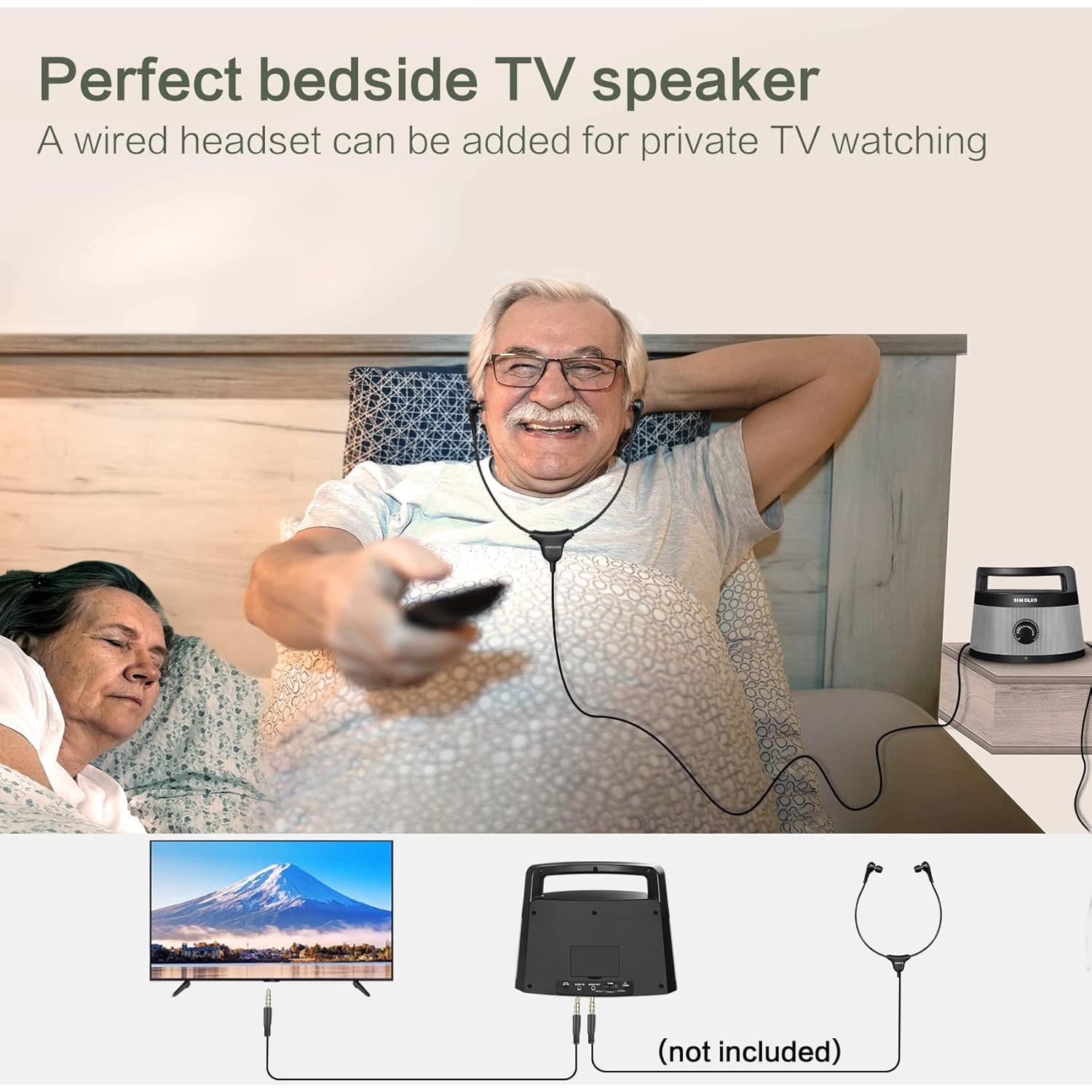 Altavoces Con Cable SIMOLIO SM-961 para TV, 5.5M, Control de Tono