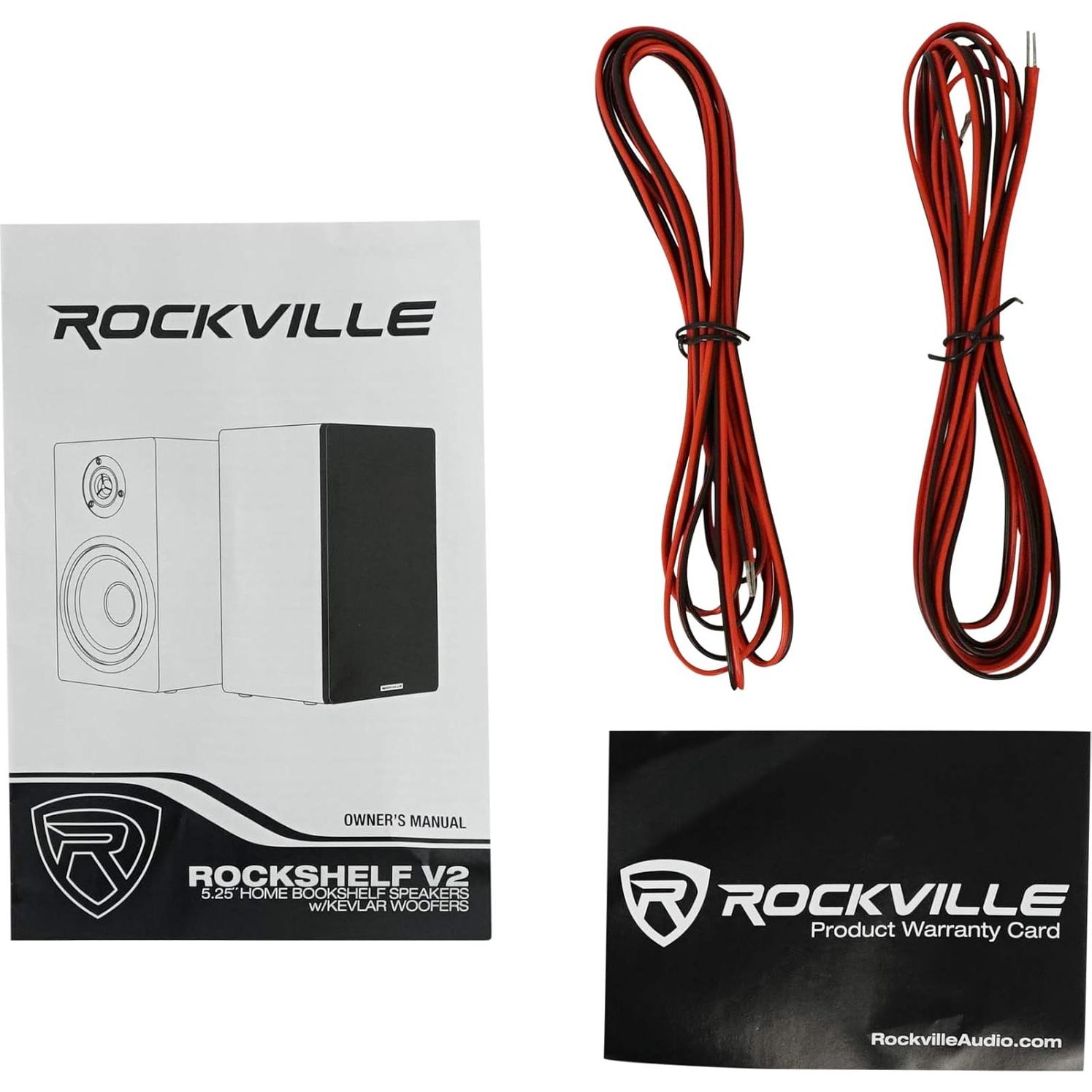 Par de Altavoces Estantería Rockville RockShelf 54B V2 360W Negro