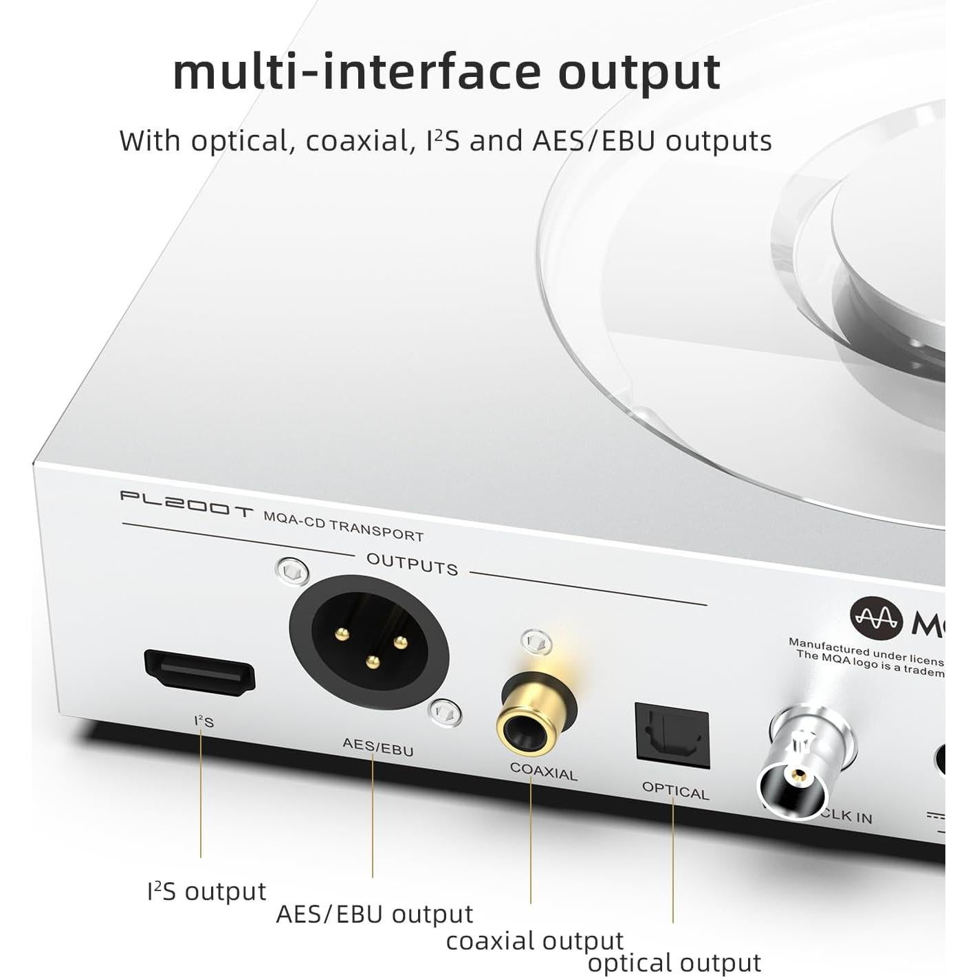 Reproductor de CD SMSL PL200T Hi-Fi 32bit/768kHz DSD512